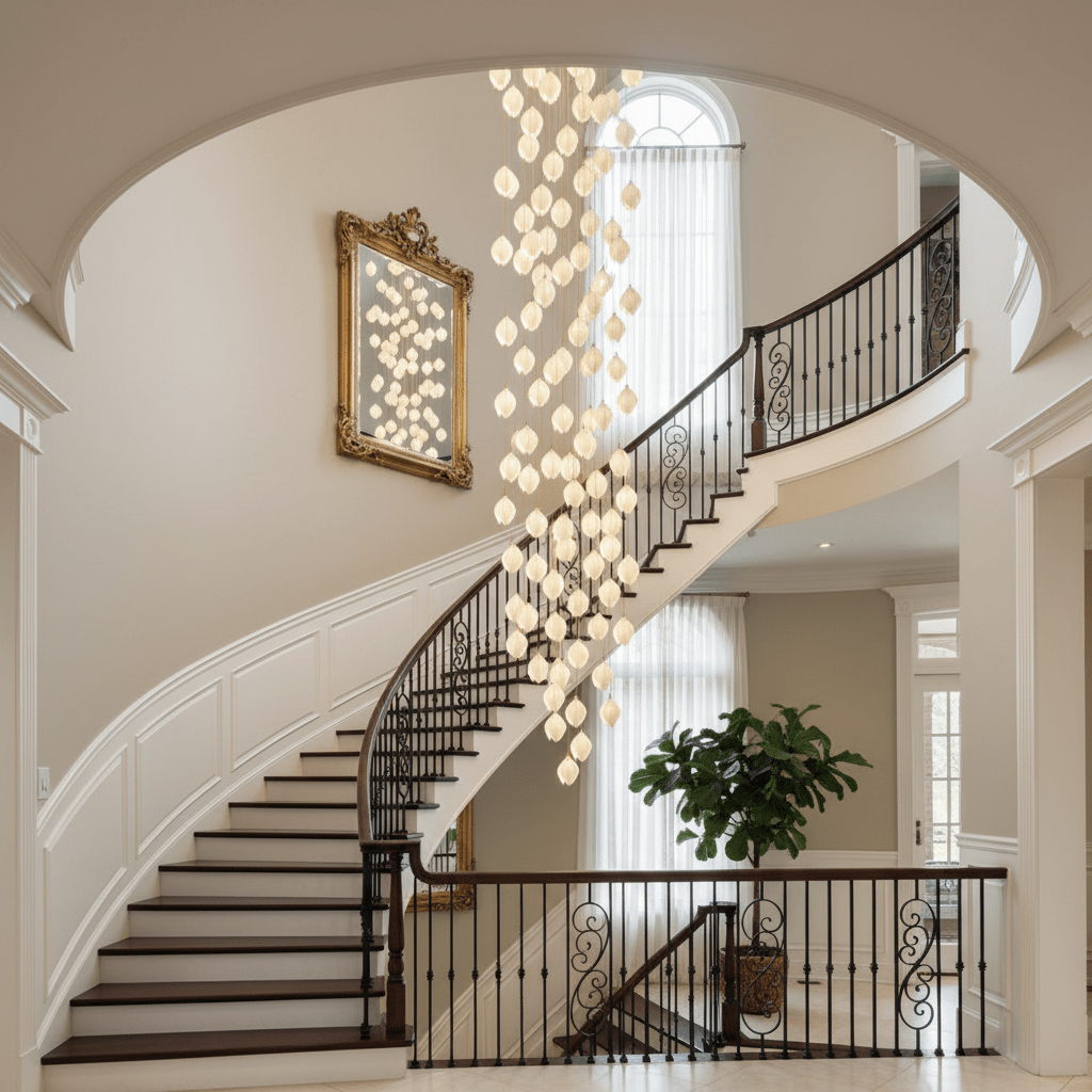 Lampa wisząca kwiatowa Jarel