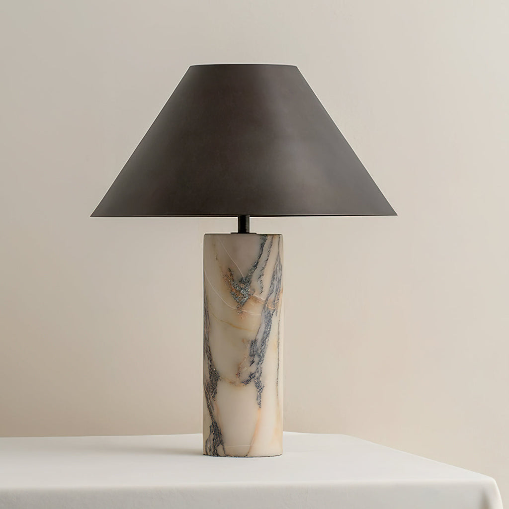 Lampa stołowa Sorlema z marmuru