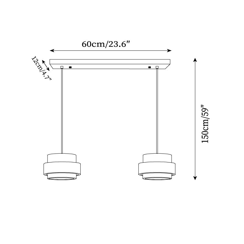 Lampa wisząca Cellone z trawertynu