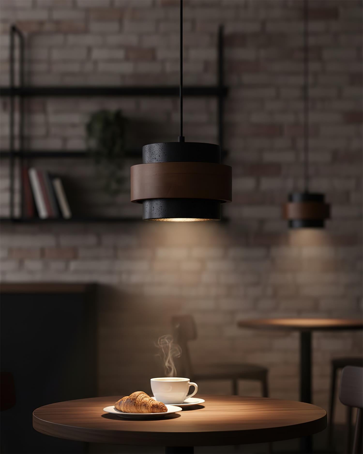 Lampa wisząca Cellone z trawertynu