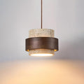 Lampa wisząca Cellone z trawertynu