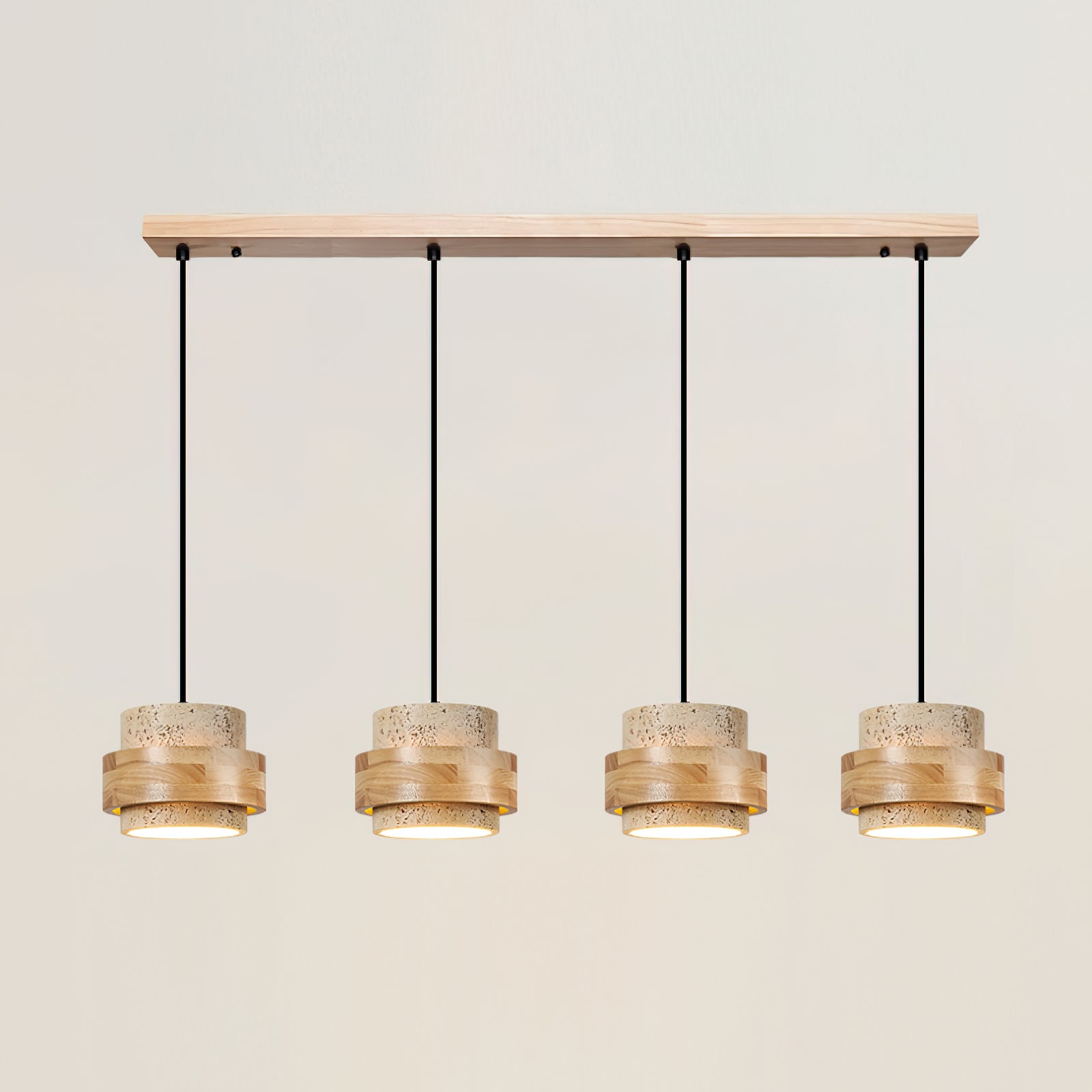 Lampa wisząca Cellone z trawertynu