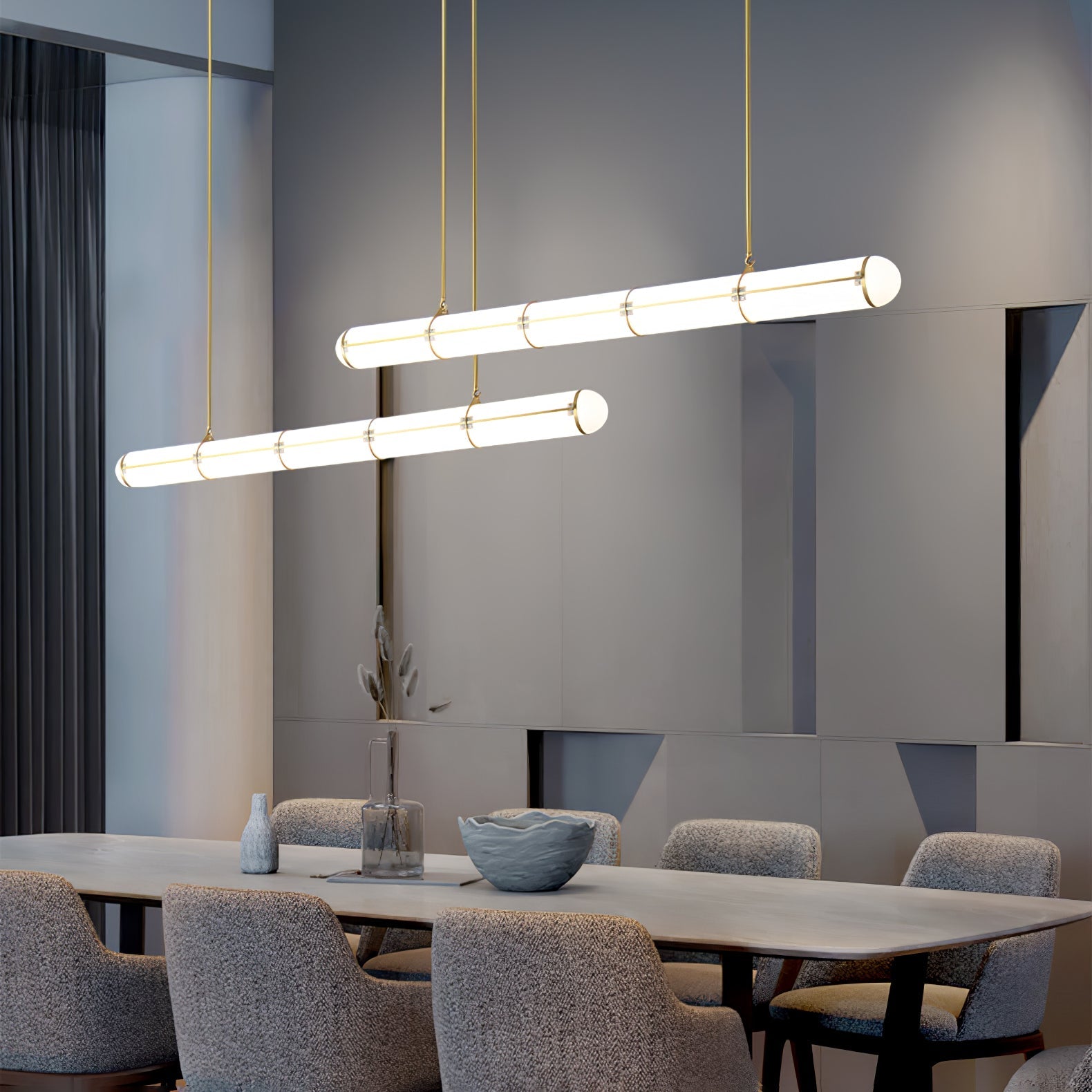 Lampa wisząca liniowa Kralowen