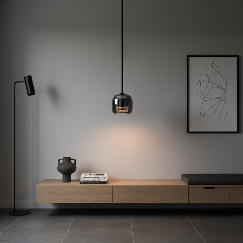 Lampa wisząca kulista Barela