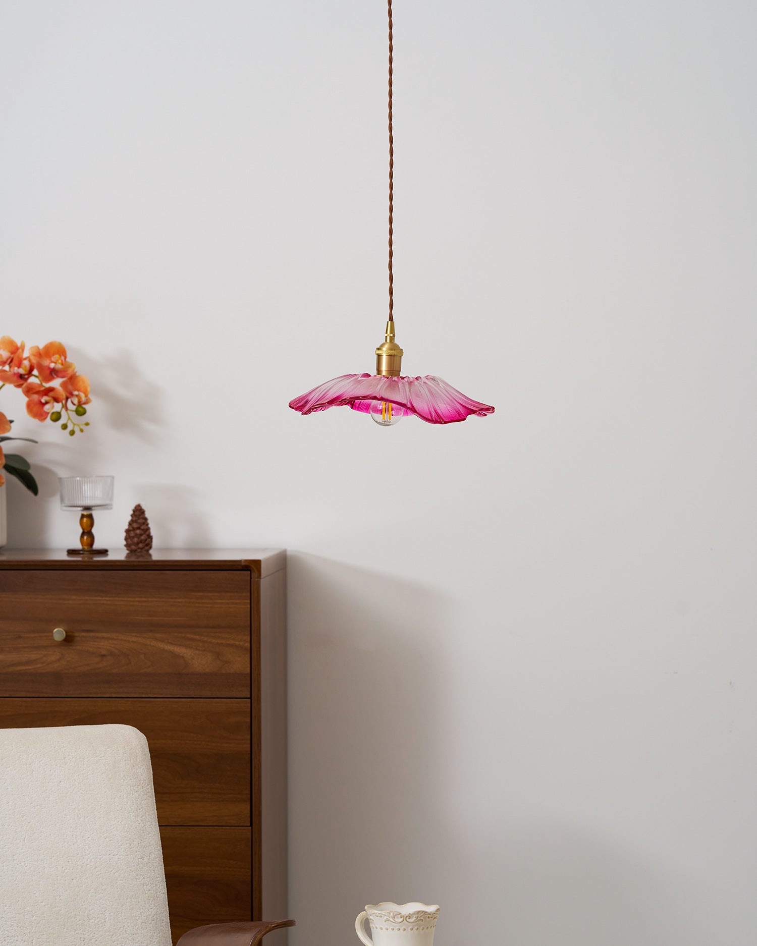 Lampa wisząca kwiatowa Noru