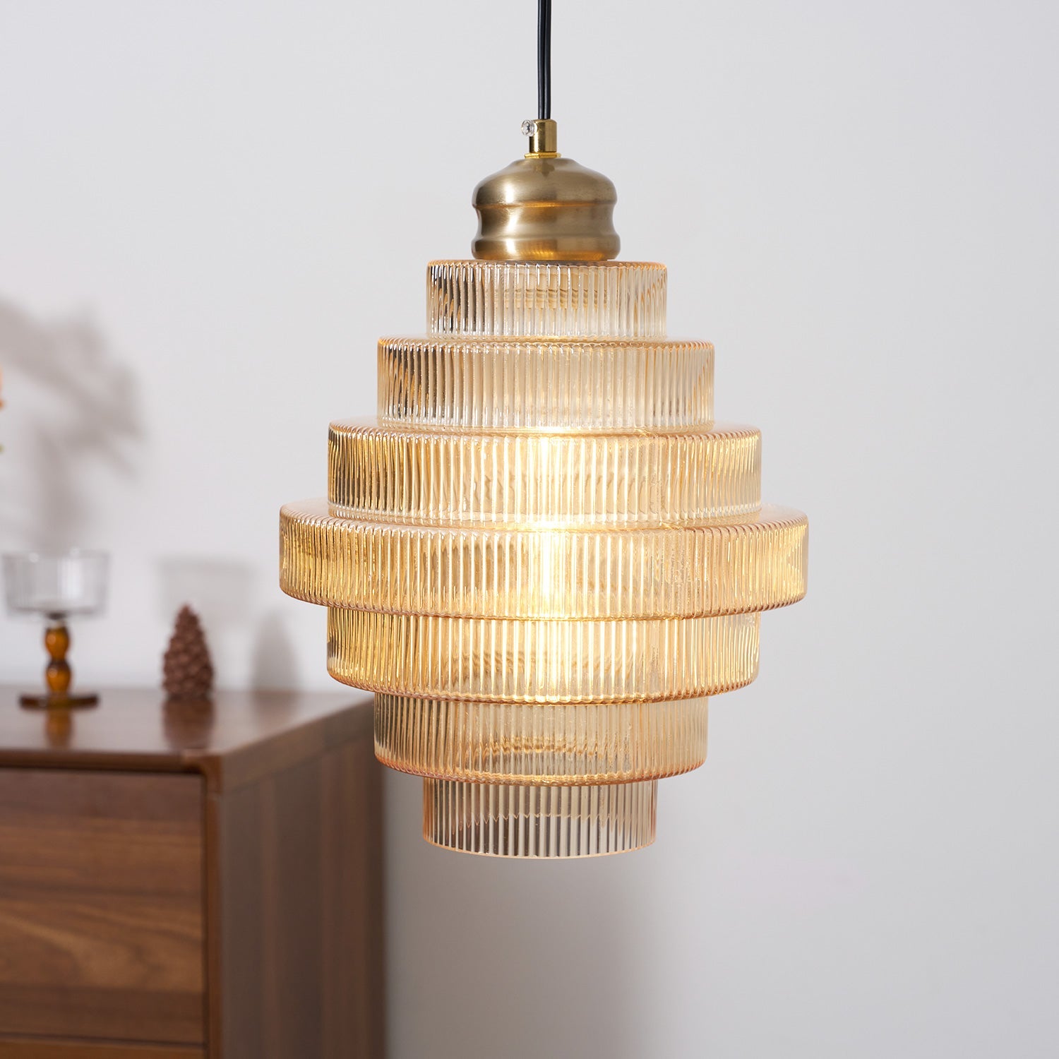 Lampa wisząca ryflowana Velva