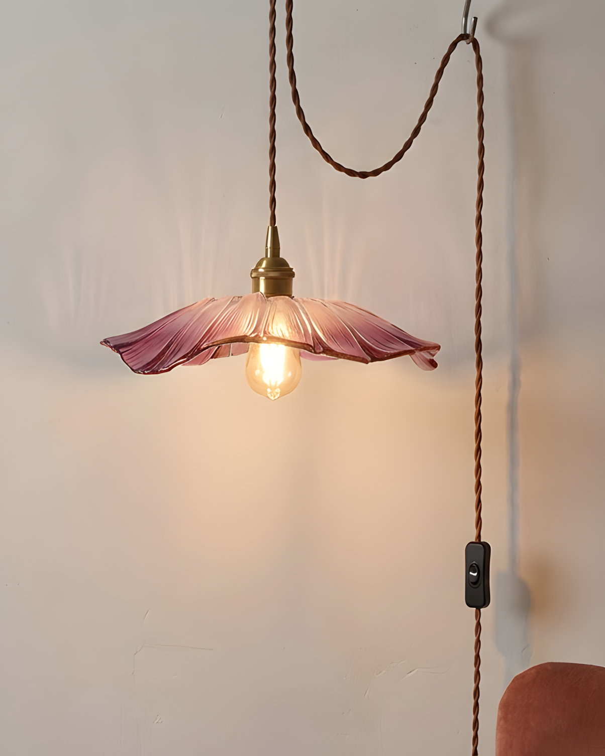 Lampa wisząca kwiatowa Noru