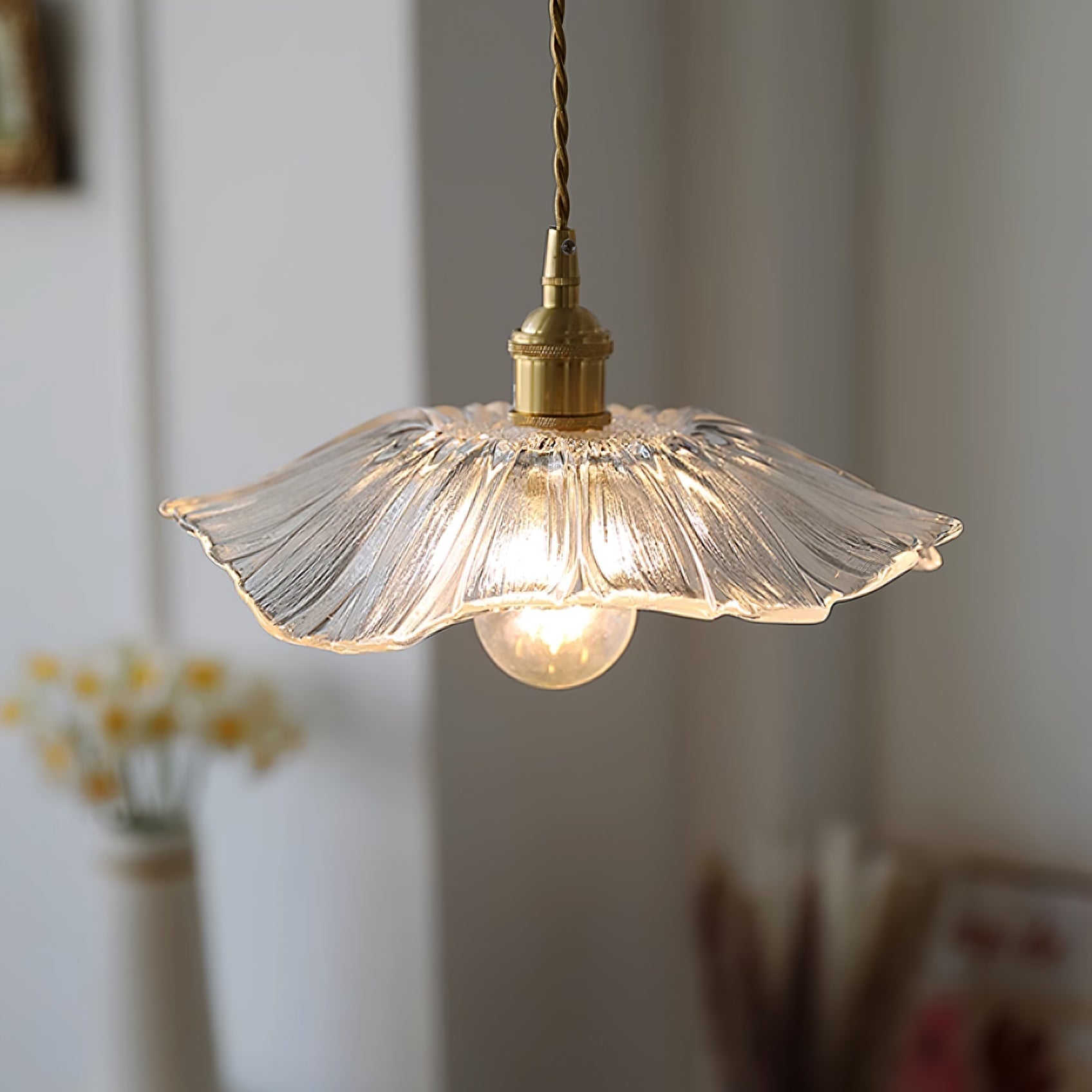 Lampa wisząca kwiatowa Noru