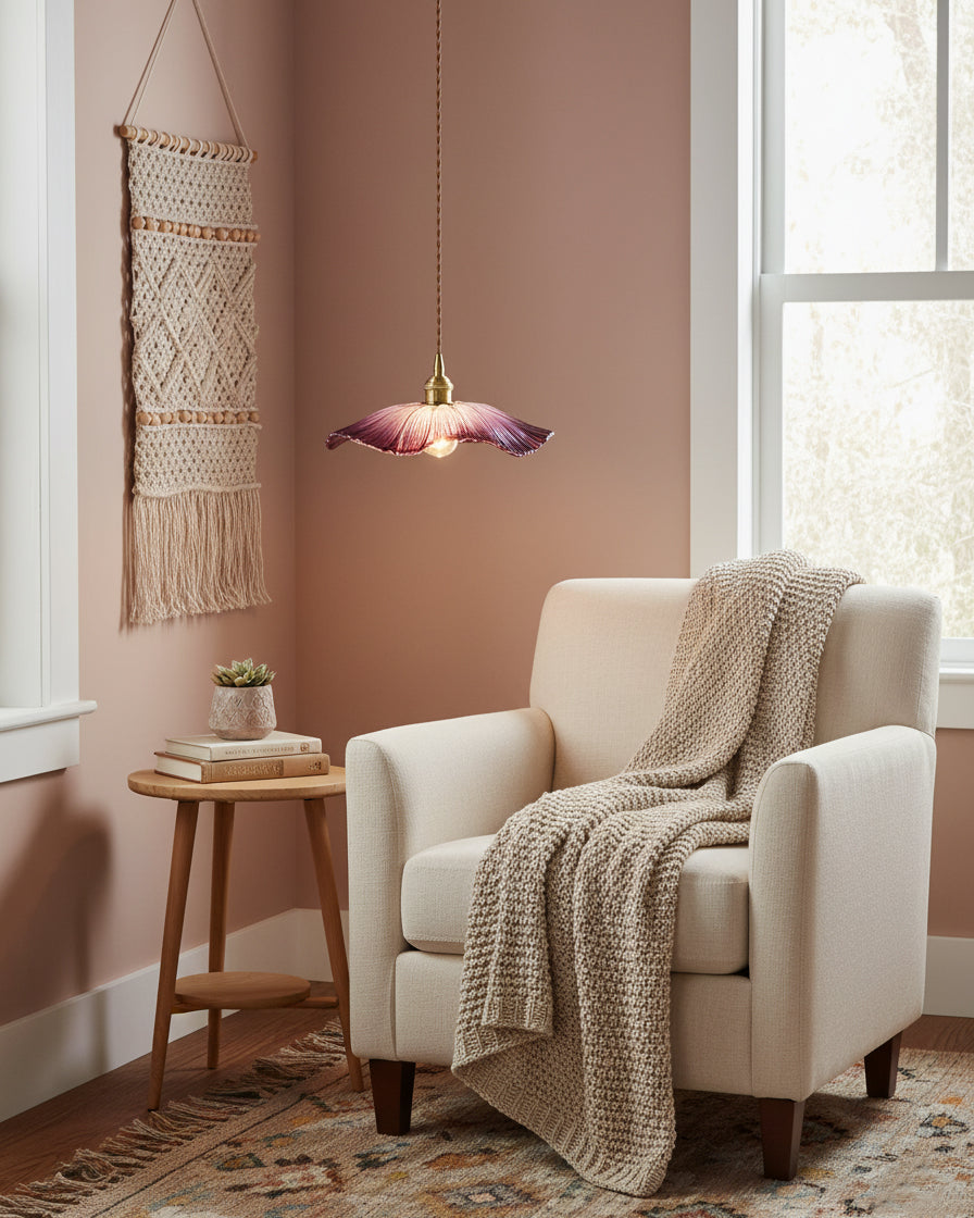 Lampa wisząca kwiatowa Noru