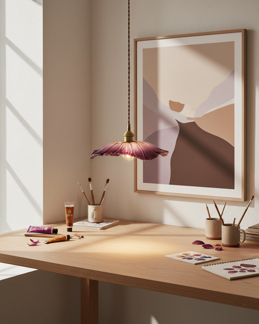 Lampa wisząca kwiatowa Noru