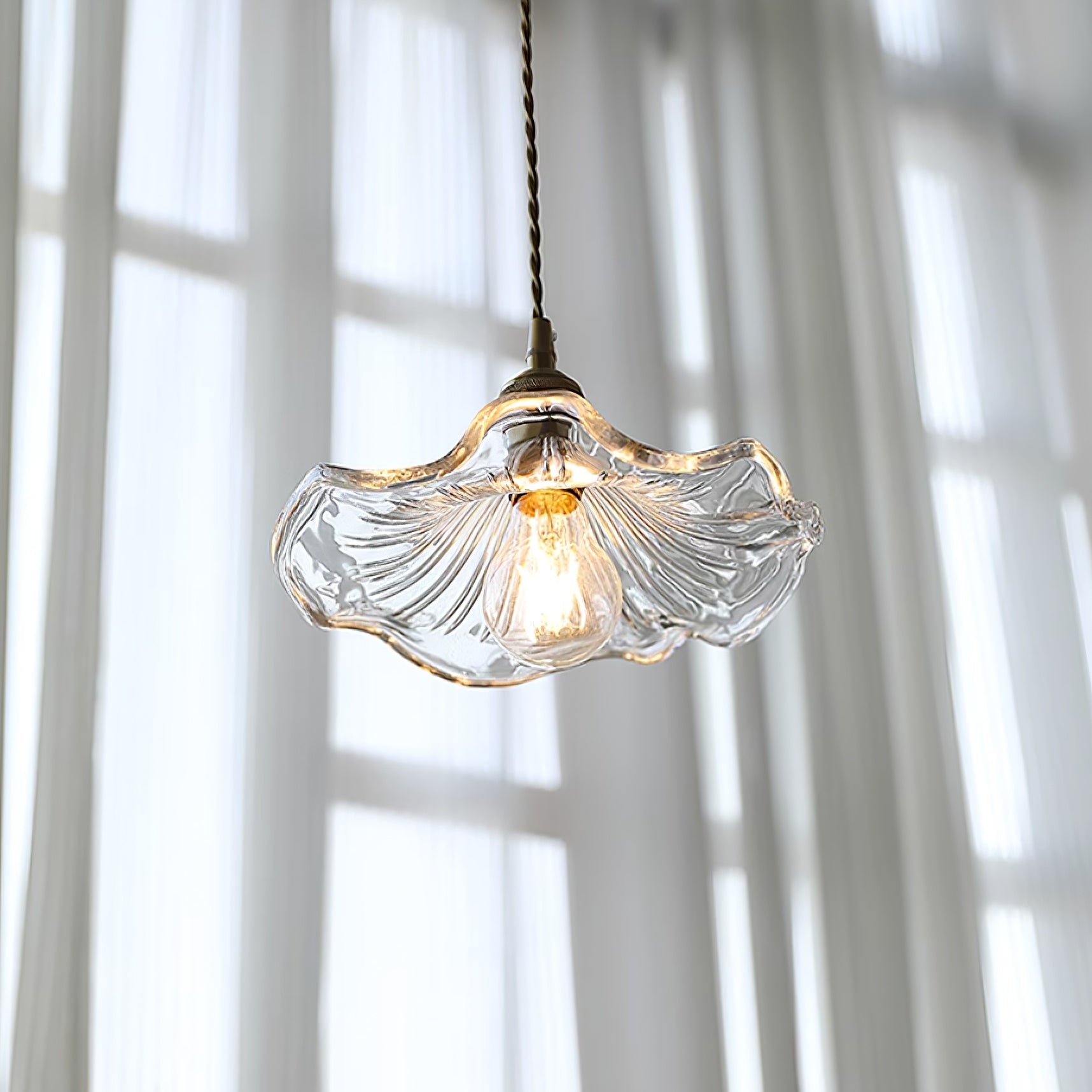 Lampa wisząca kwiatowa Noru