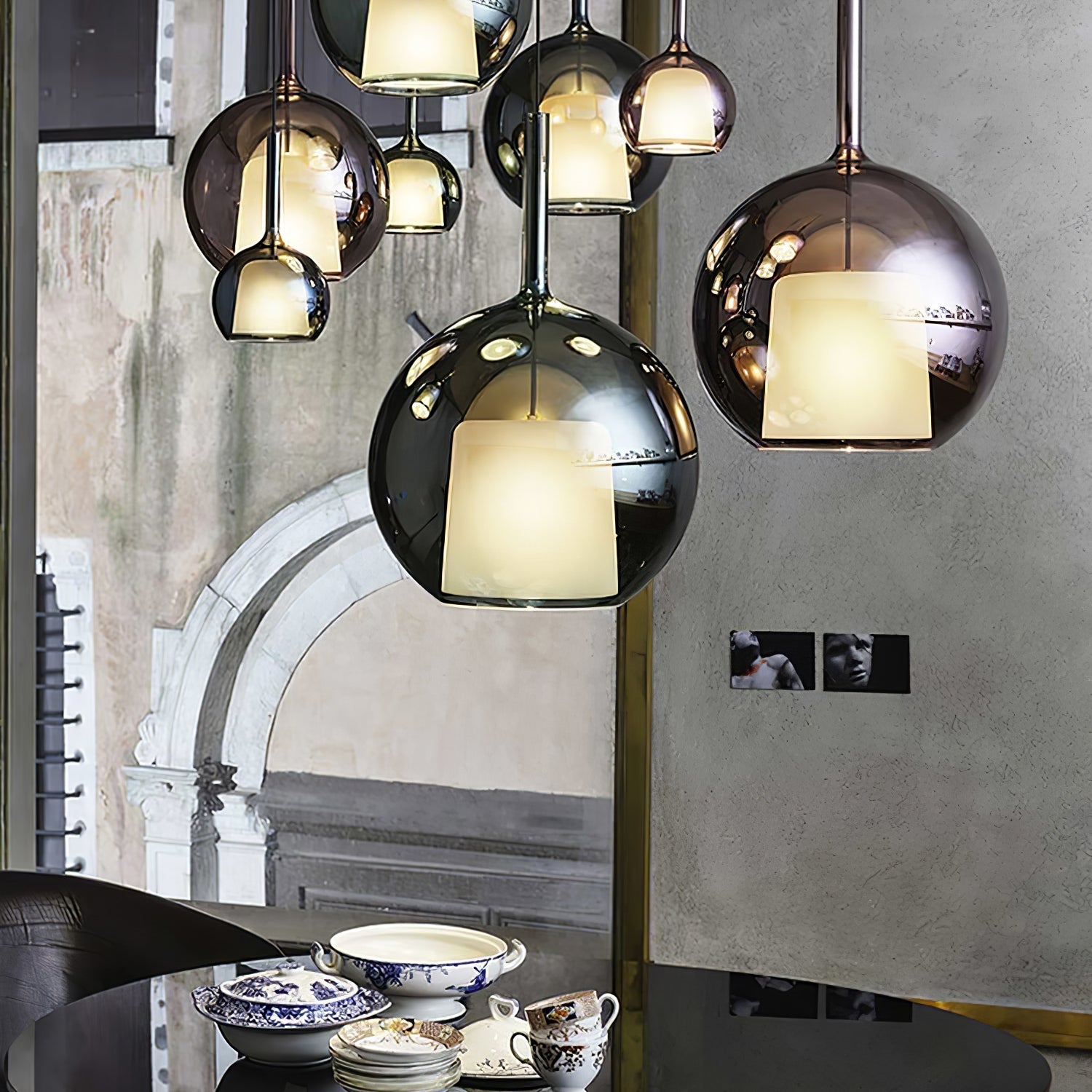 Lampa wisząca kula Nadmiska