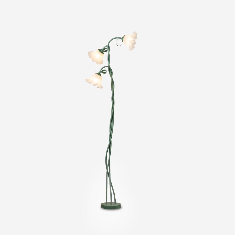 Lampa podłogowa kwiatowa Solmion