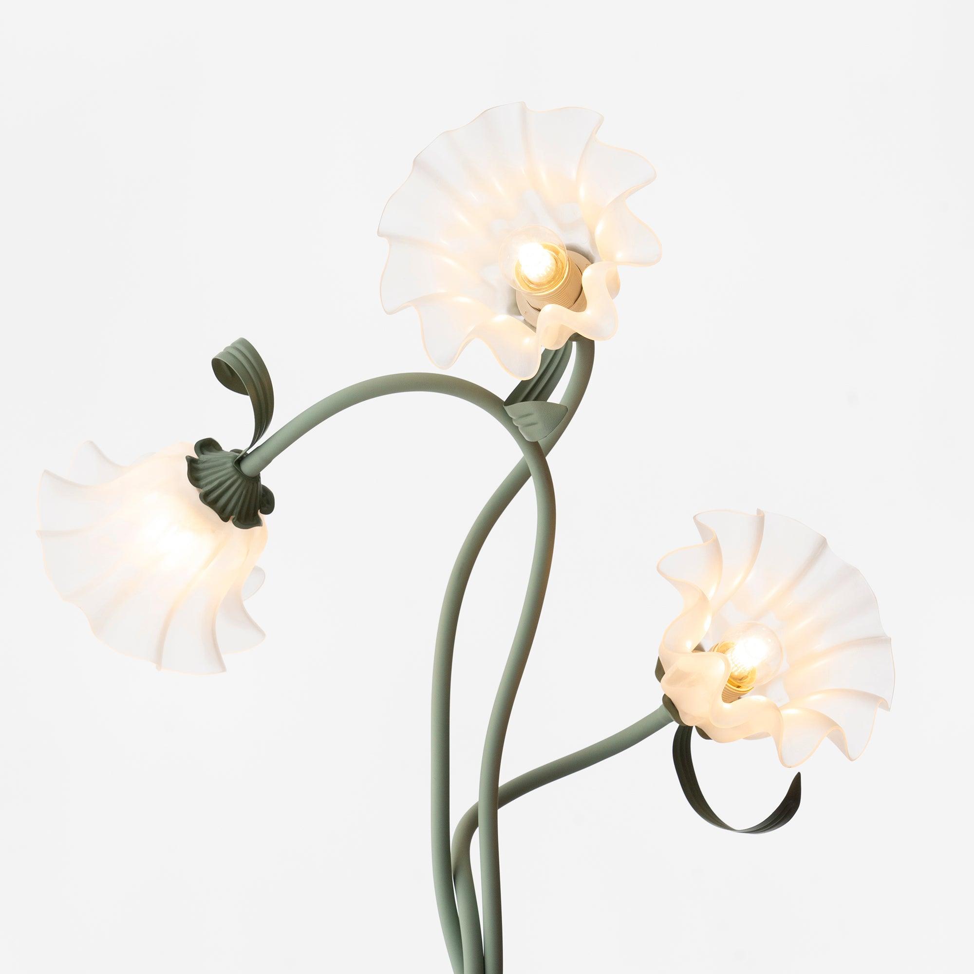 Lampa podłogowa kwiatowa Solmion