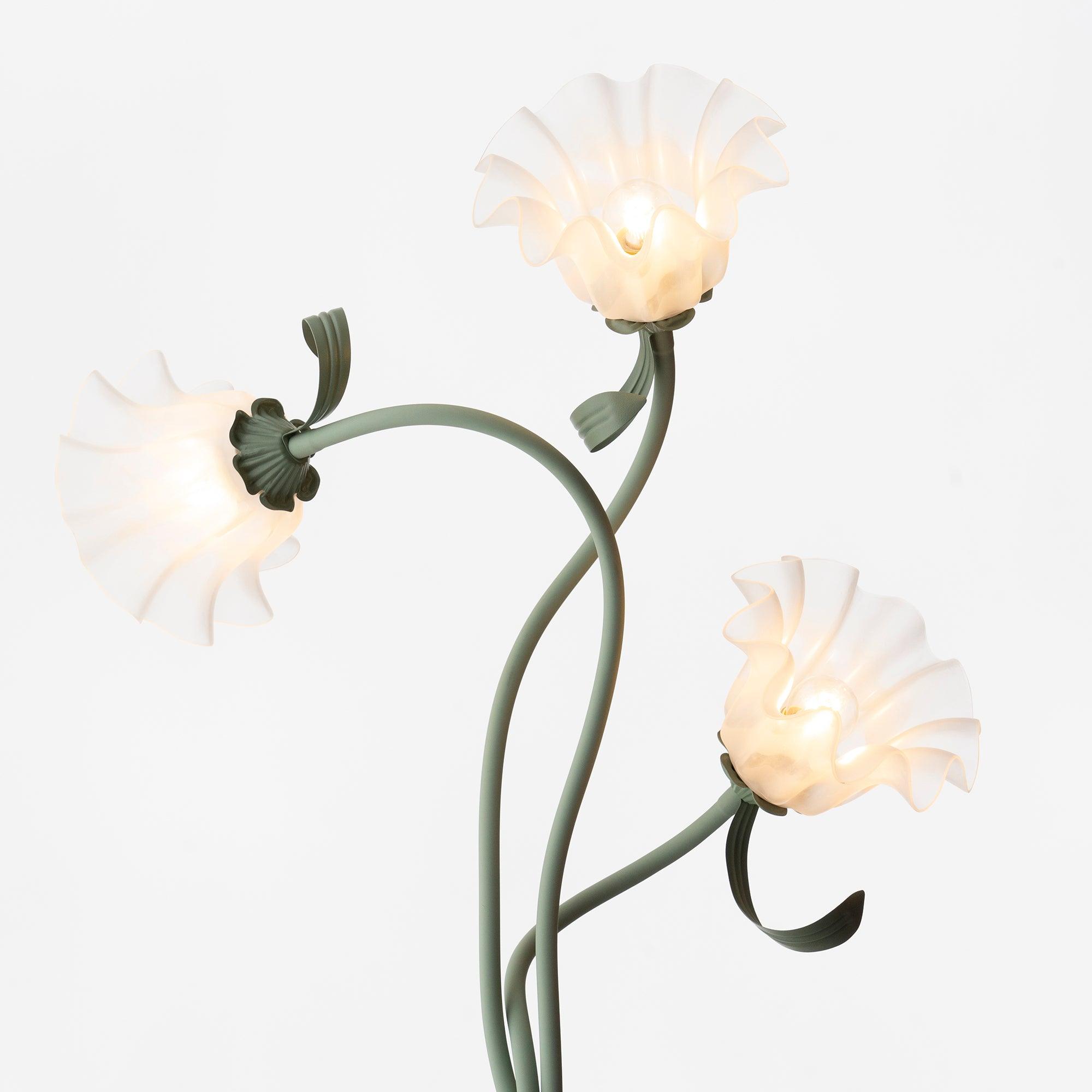 Lampa podłogowa kwiatowa Solmion