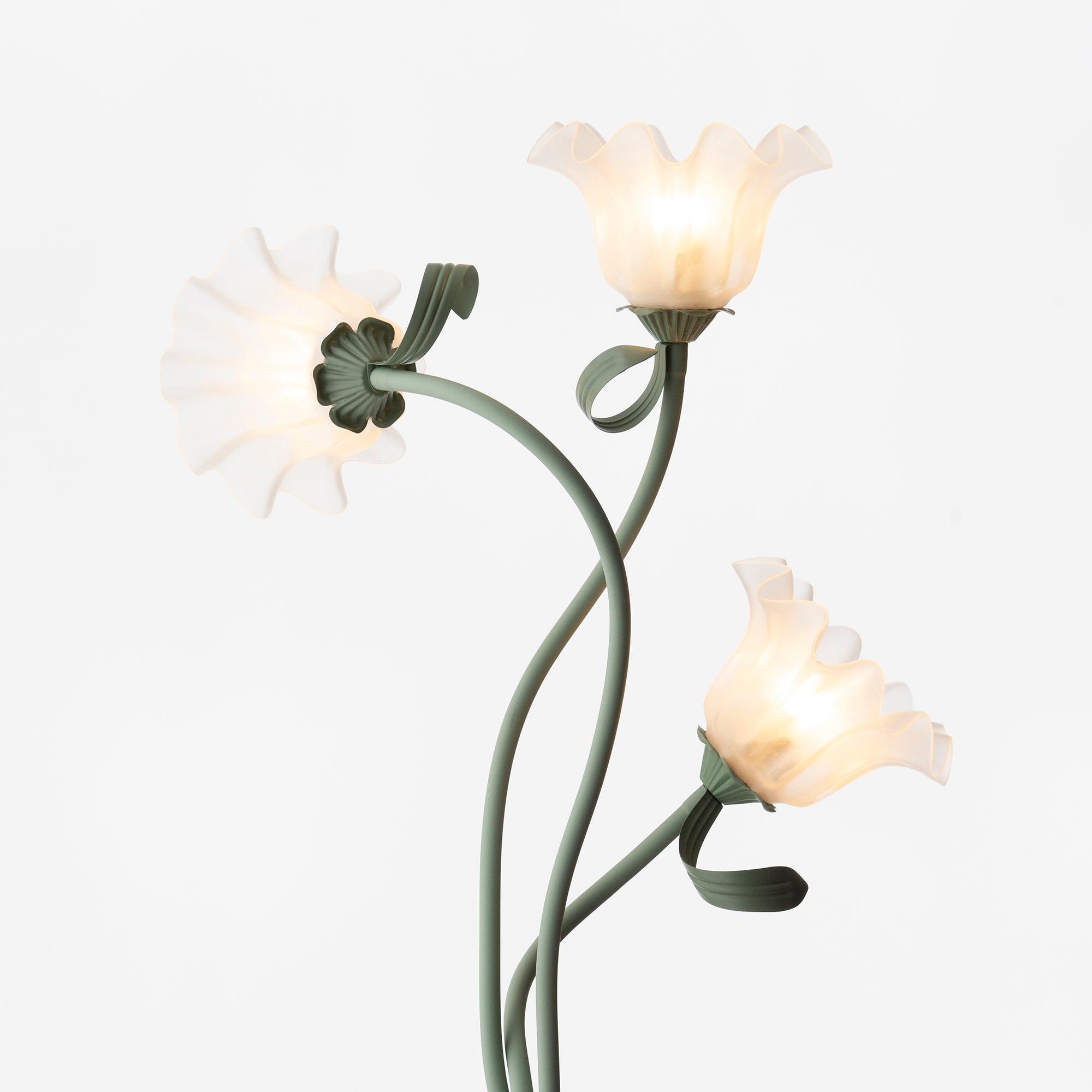 Lampa podłogowa kwiatowa Solmion