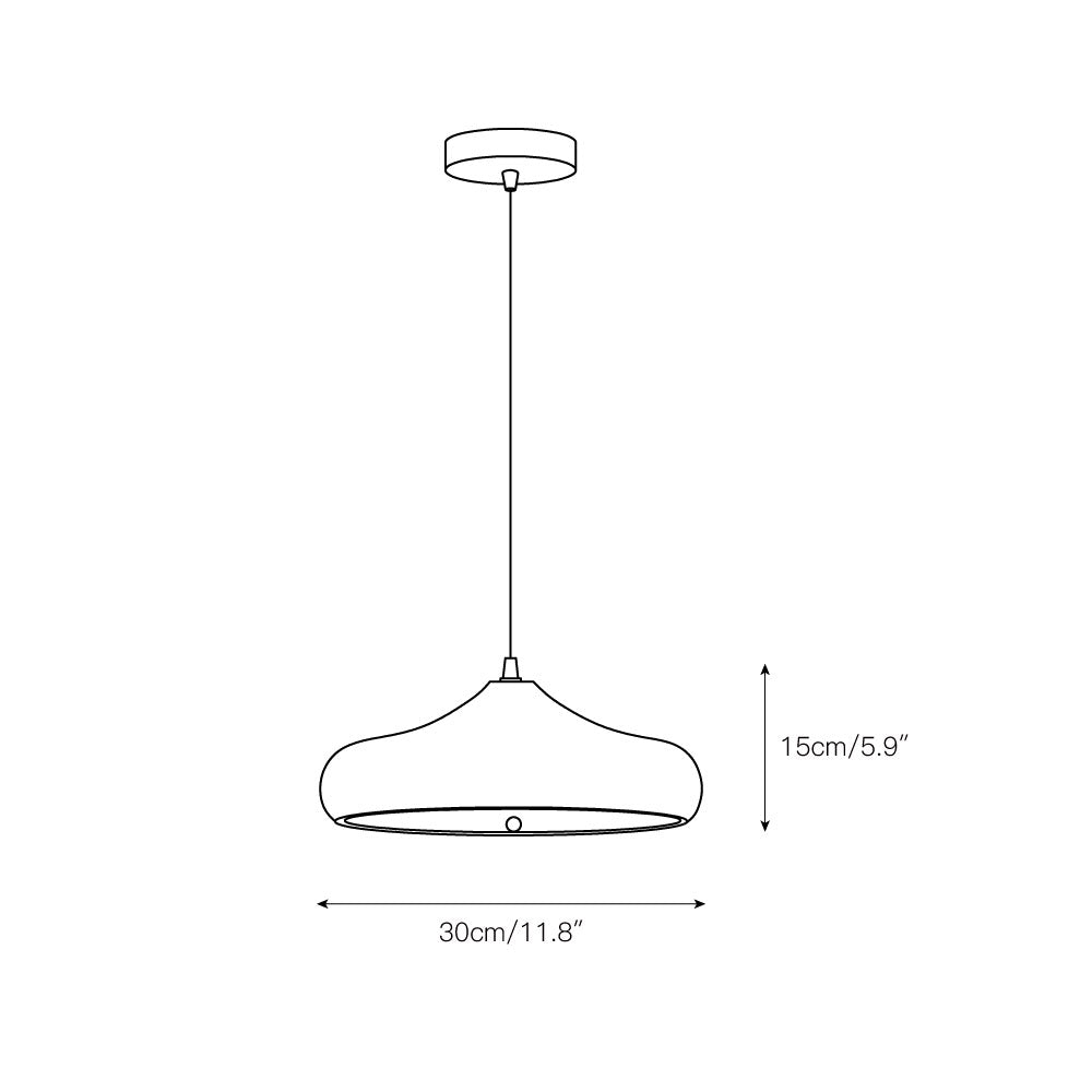 Lampa wisząca okrągła Klaen