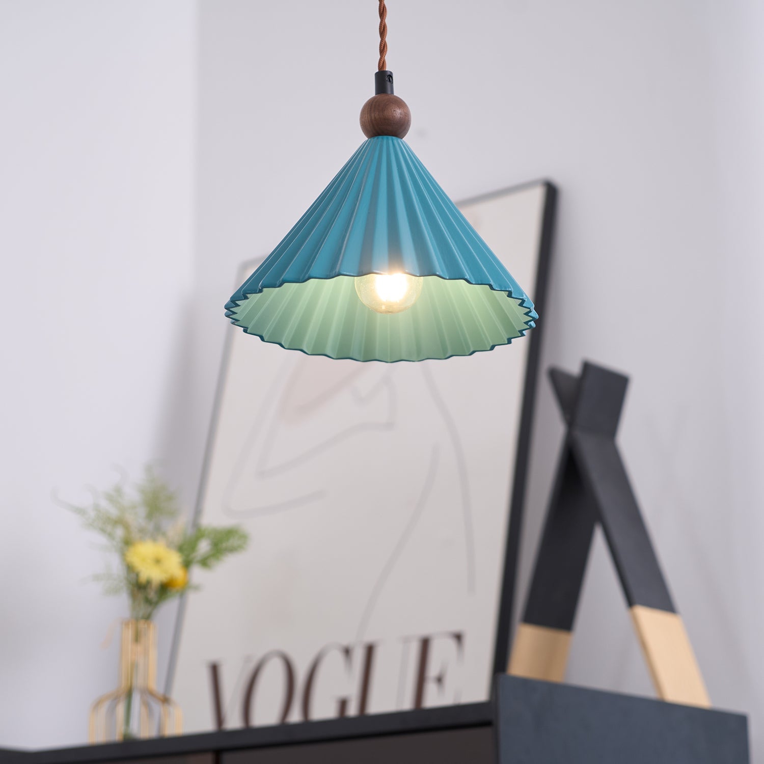 Lampa wisząca ryflowana Mirora