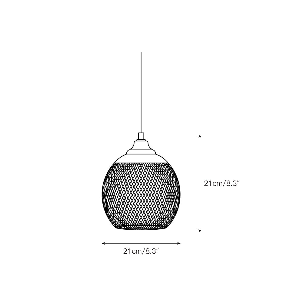 Lampa wisząca kulista Radenok