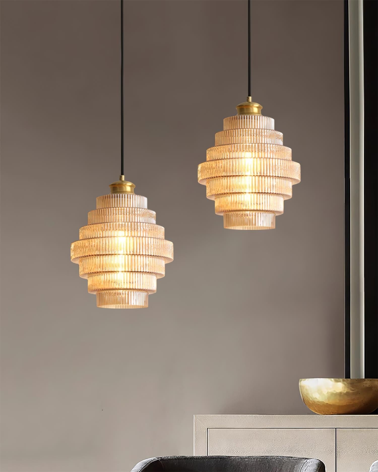 Lampa wisząca ryflowana Velva