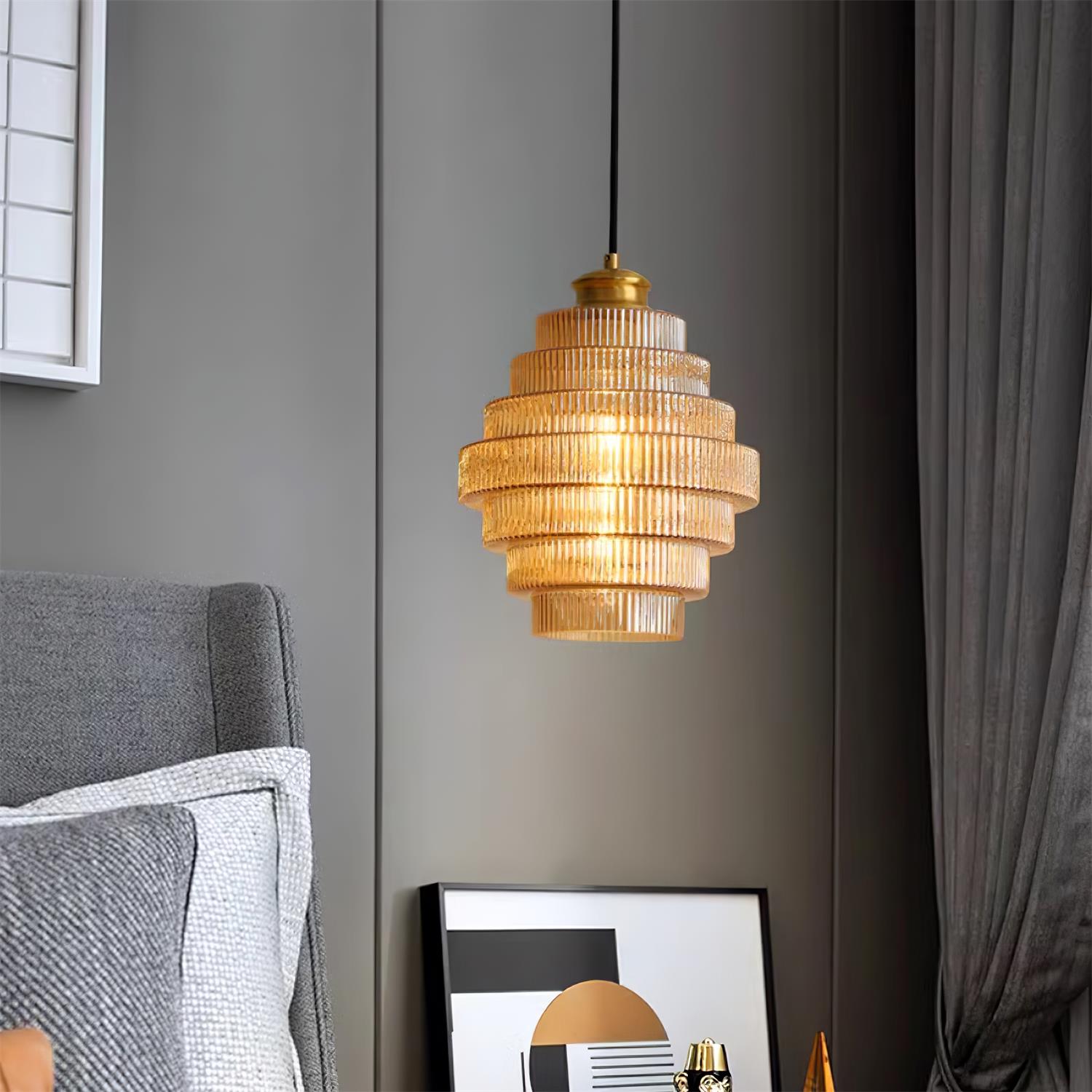 Lampa wisząca ryflowana Velva