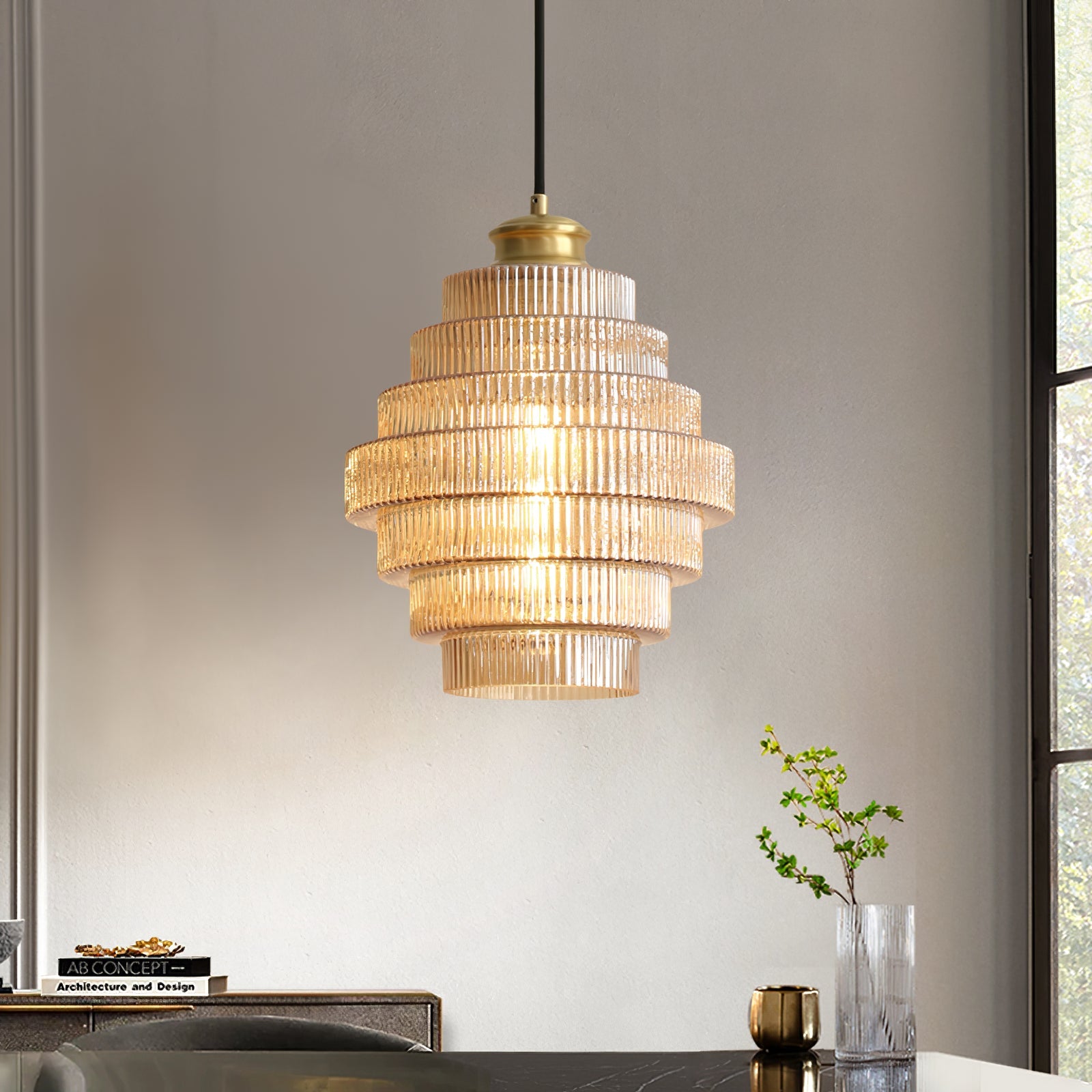 Lampa wisząca ryflowana Velva