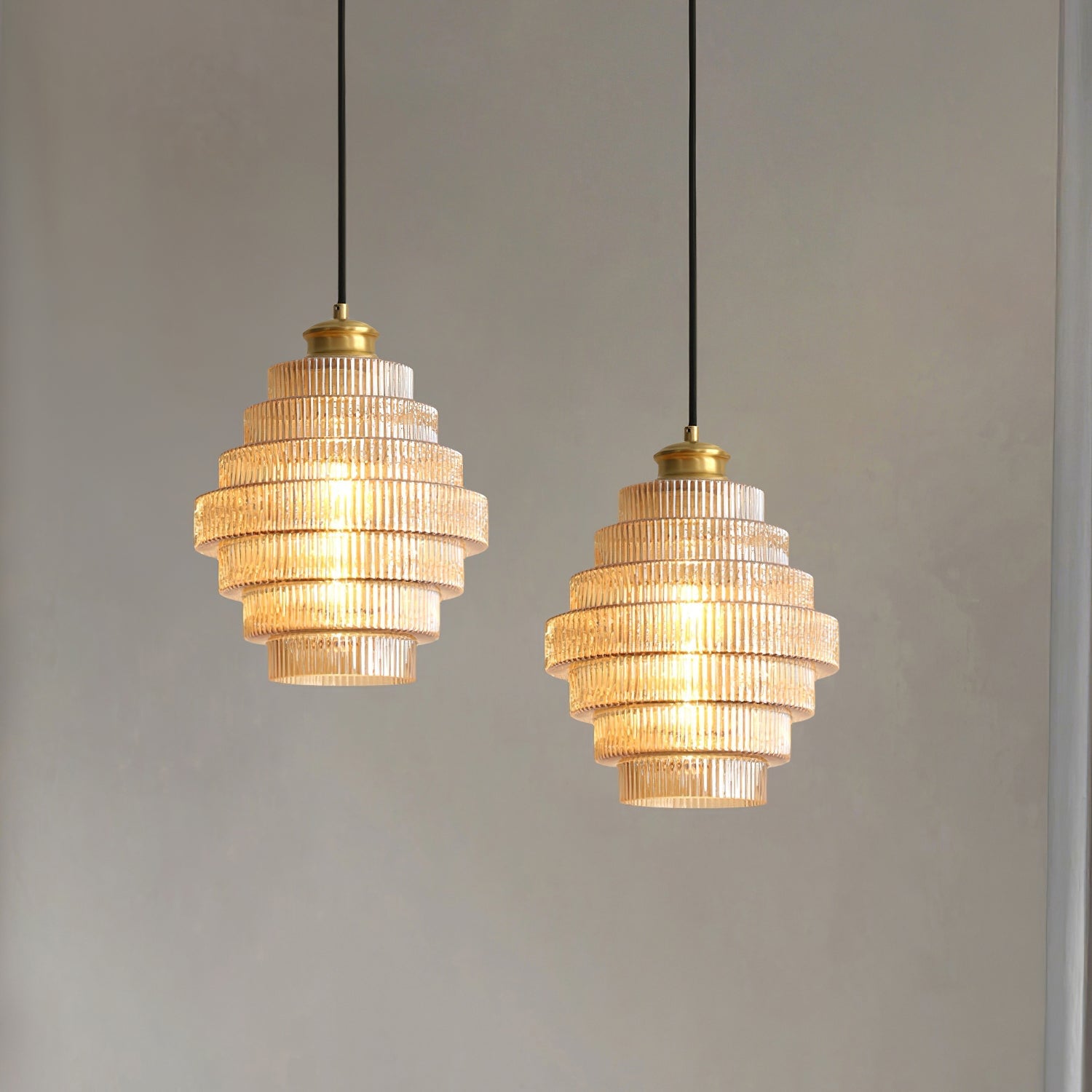 Lampa wisząca ryflowana Velva