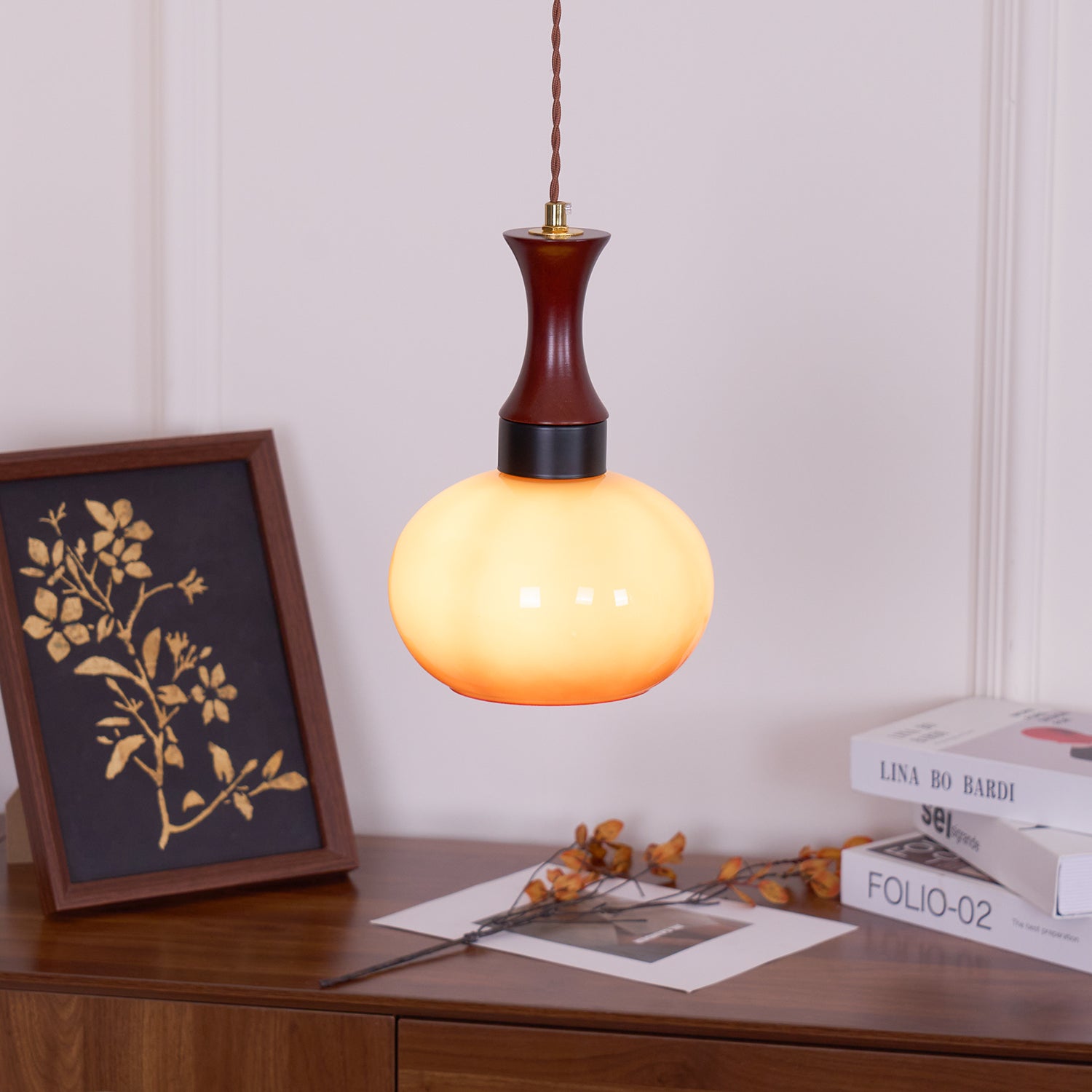 Lampa wisząca tubowa Mikan