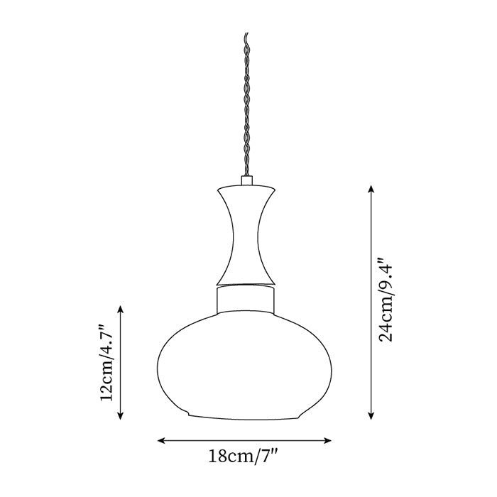 Lampa wisząca tubowa Mikan