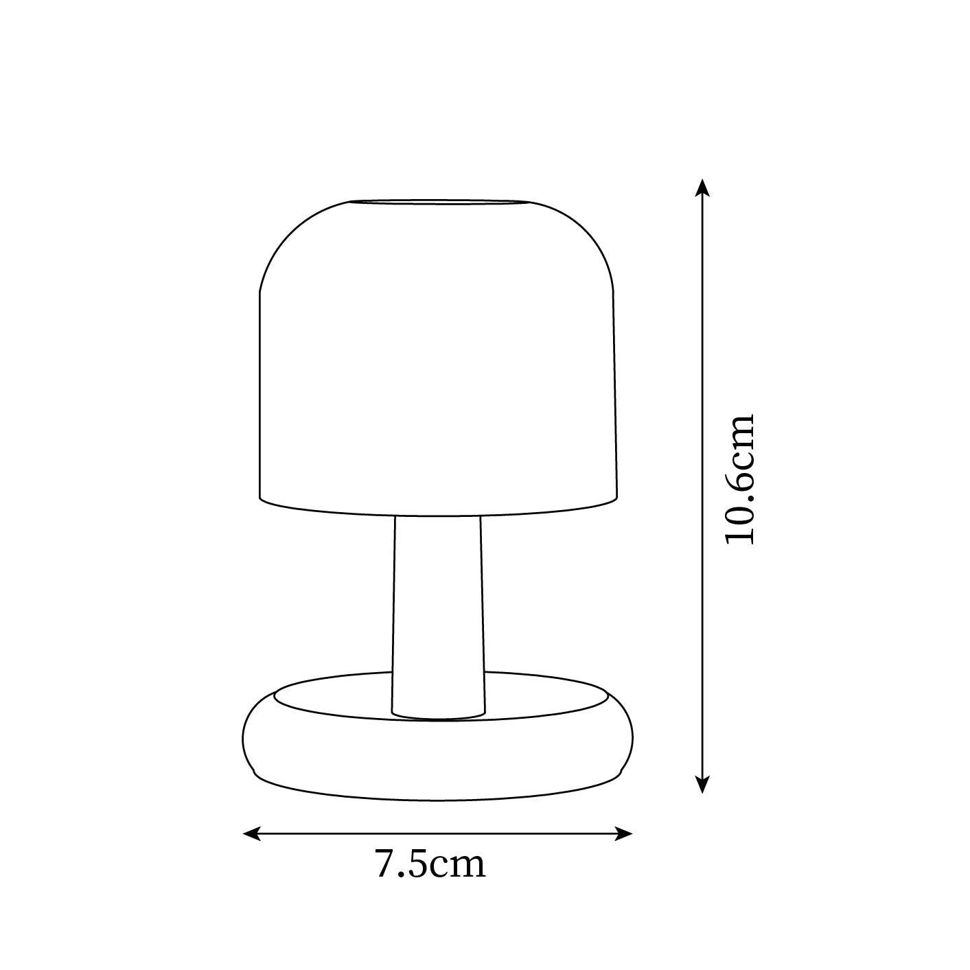 Lampa stołowa grzybkowa Elalen