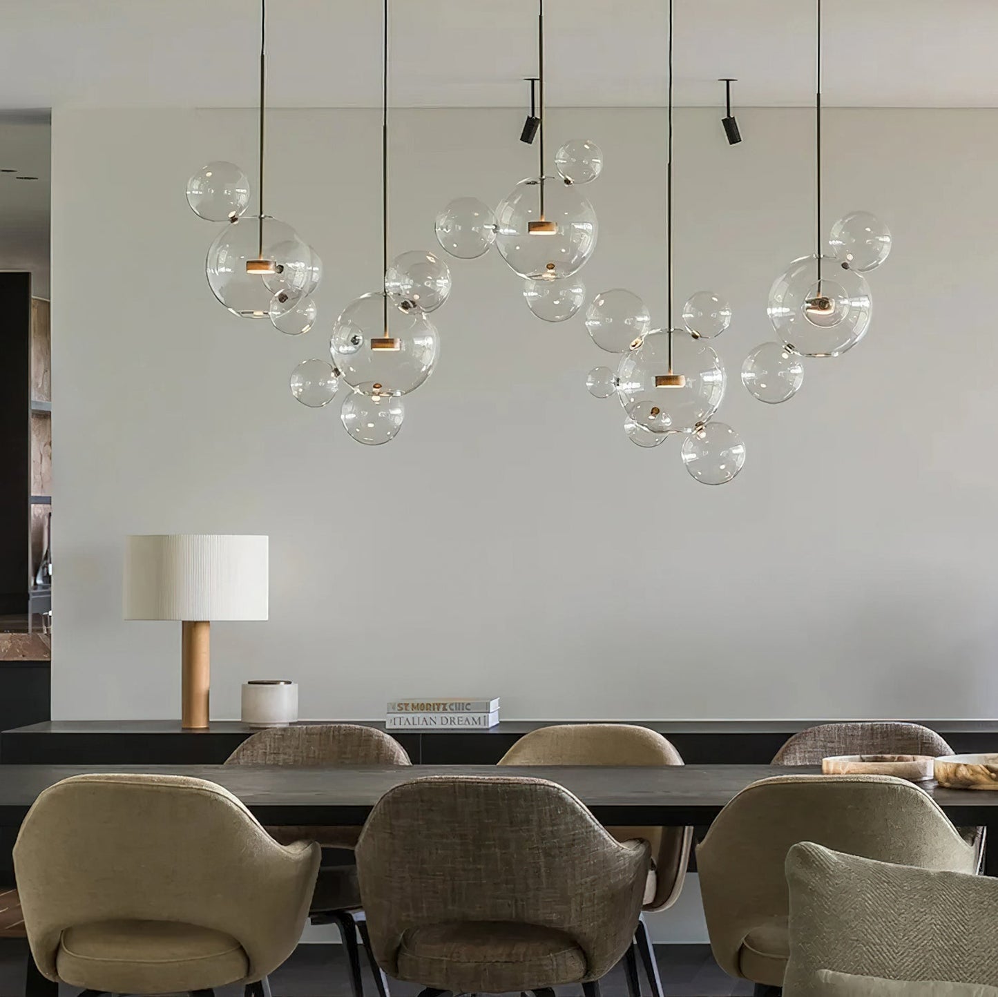 Lampa wisząca kulista Zanri
