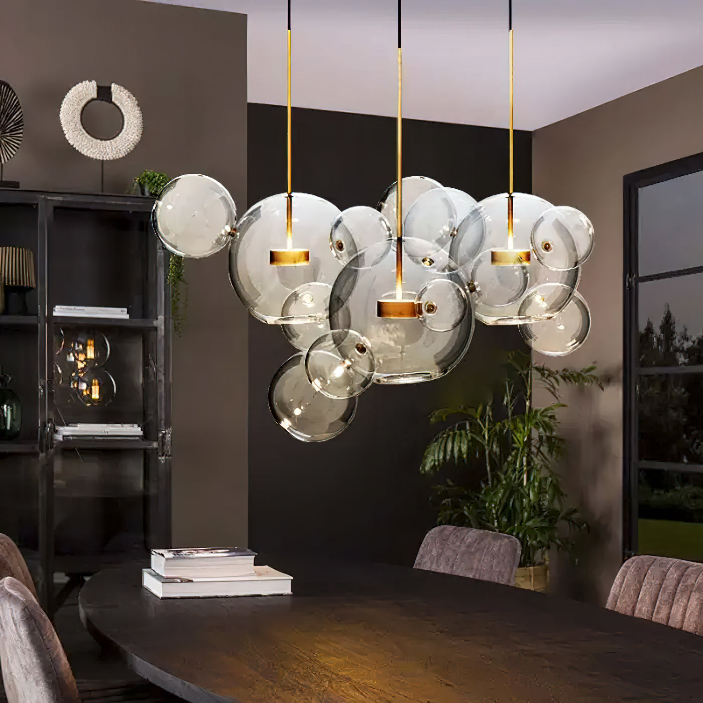 Lampa wisząca kulista Zanri