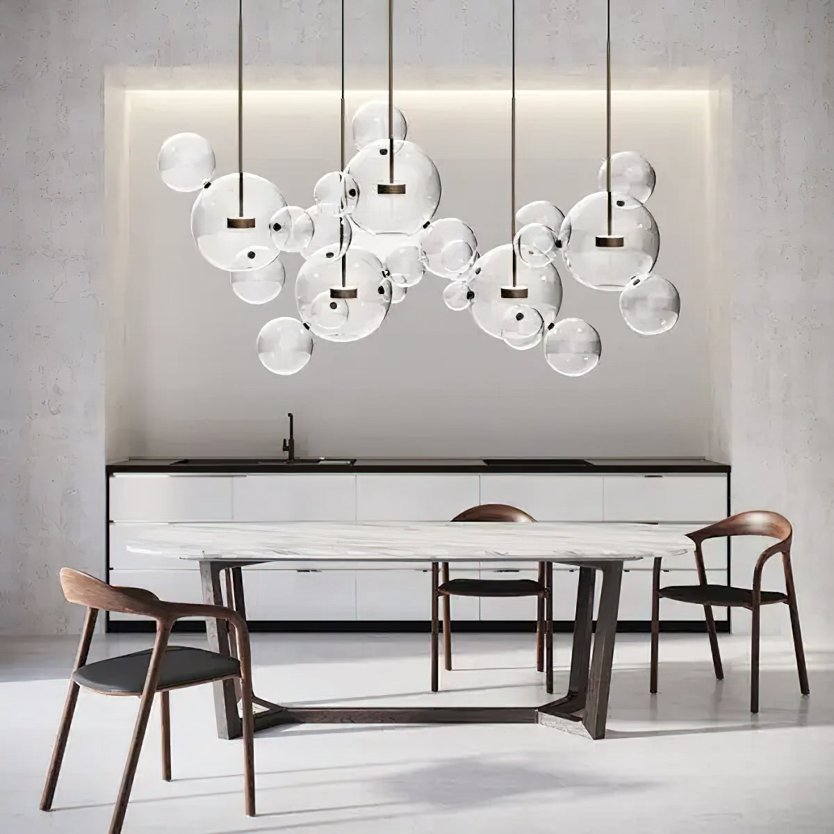Lampa wisząca kulista Zanri