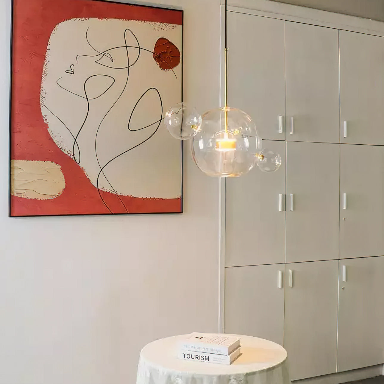 Lampa wisząca kulista Zanri