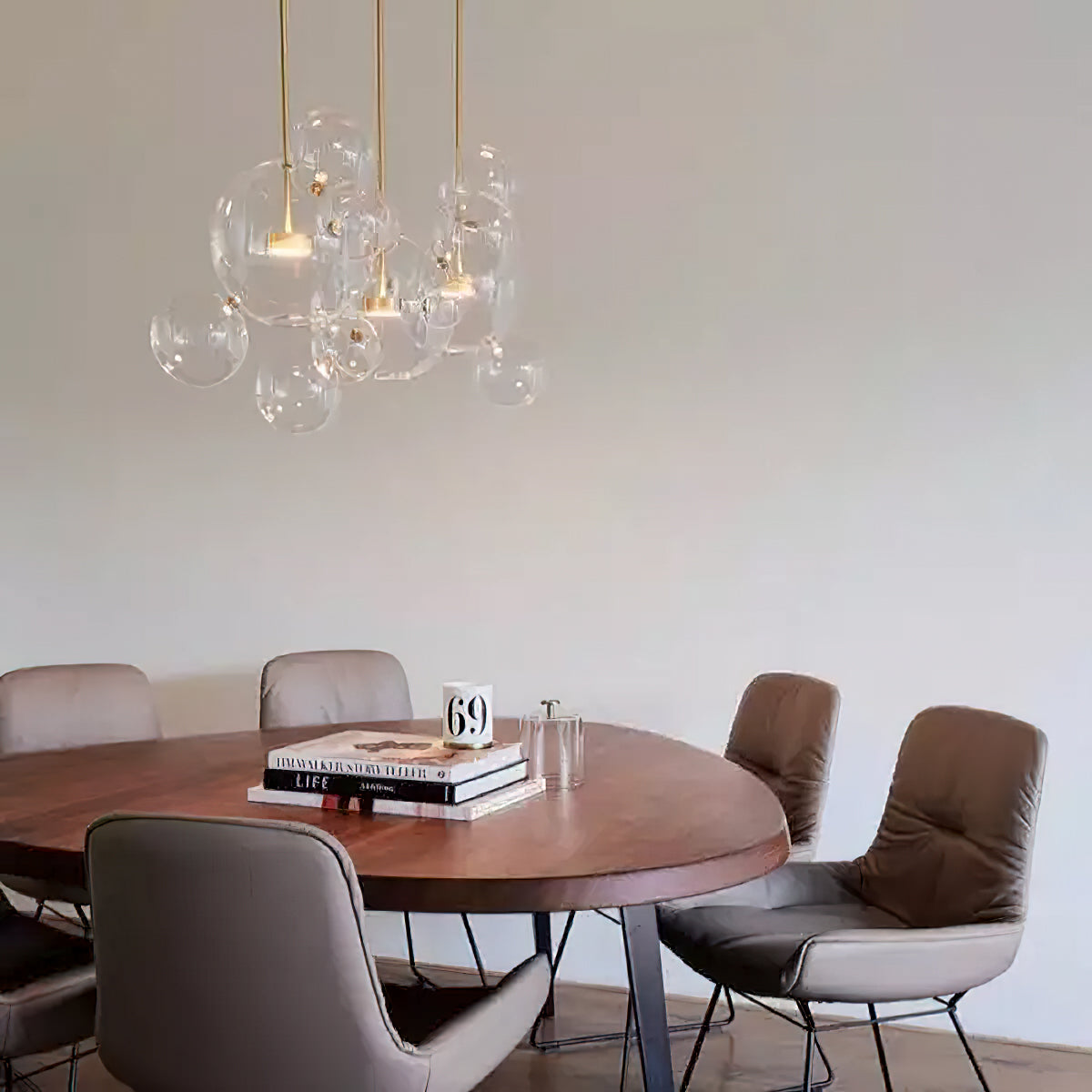 Lampa wisząca kulista Zanri