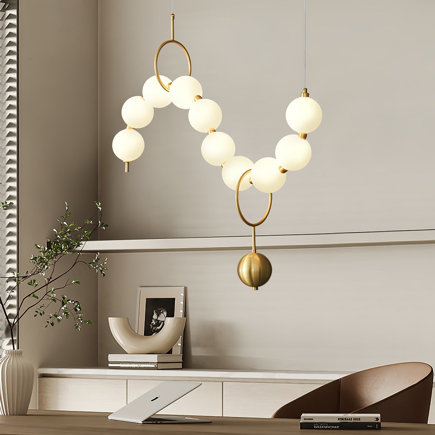 Lampa wisząca kulista Stanaldan