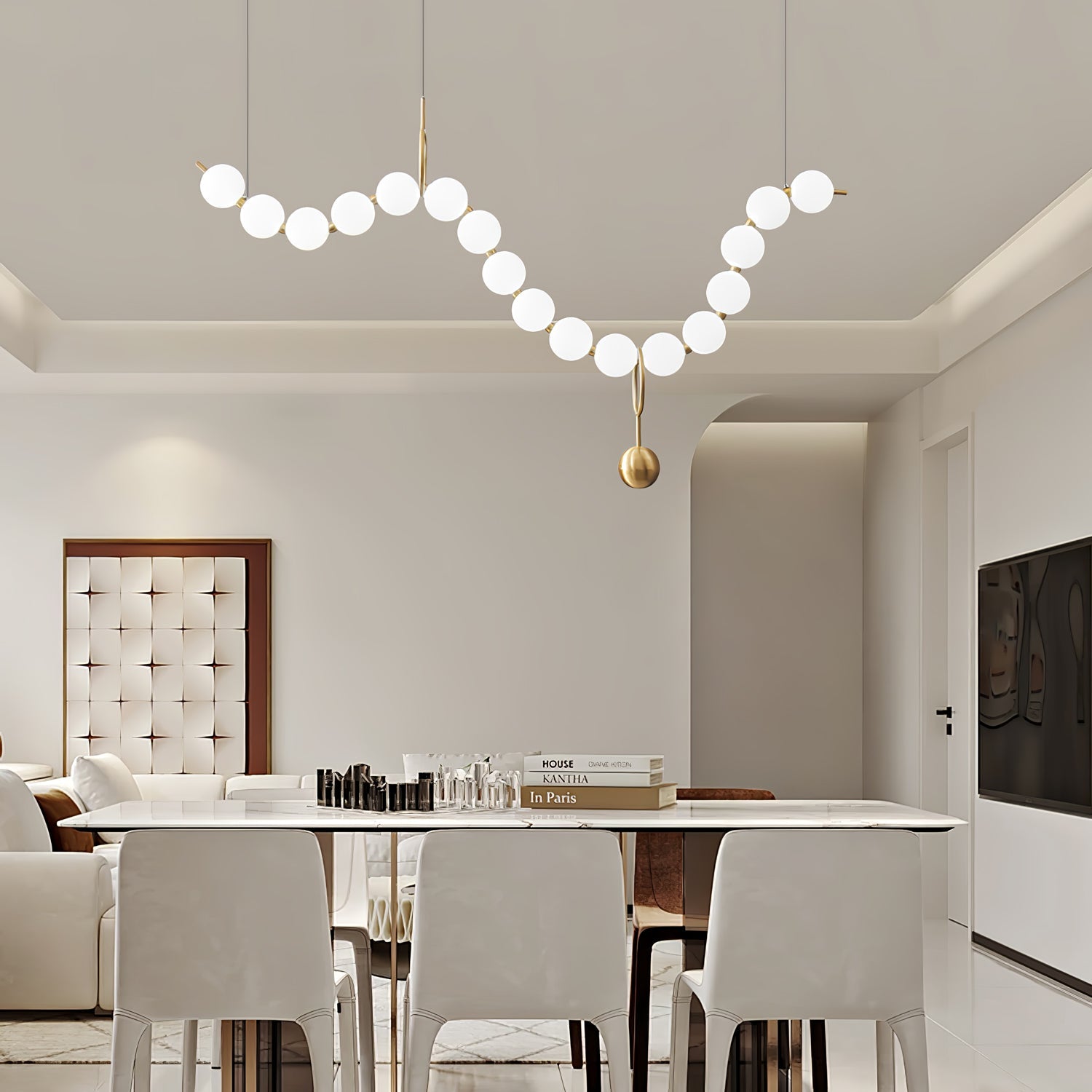 Lampa wisząca kulista Stanaldan