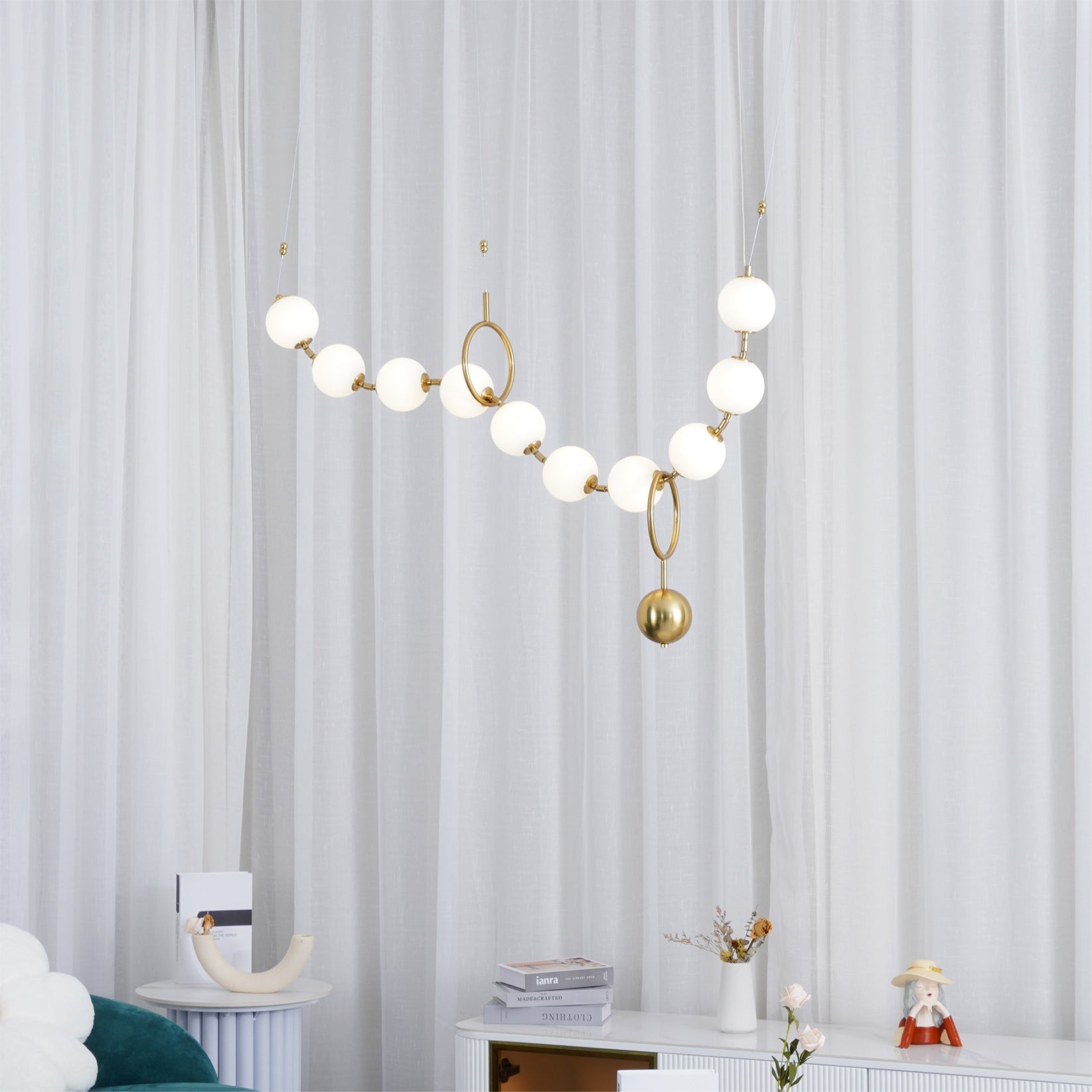 Lampa wisząca kulista Stanaldan