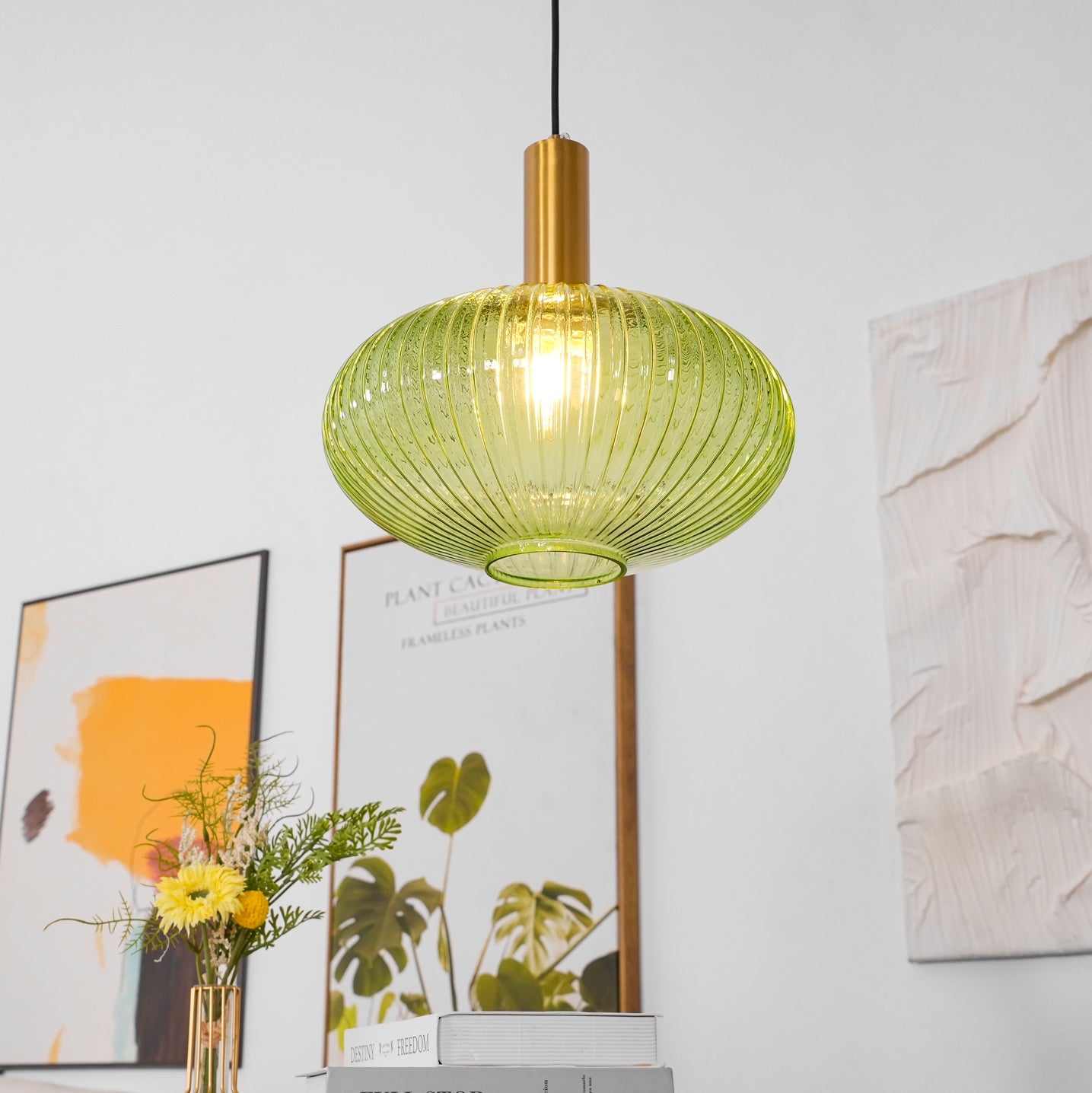 Lampa wisząca ryflowana Elma