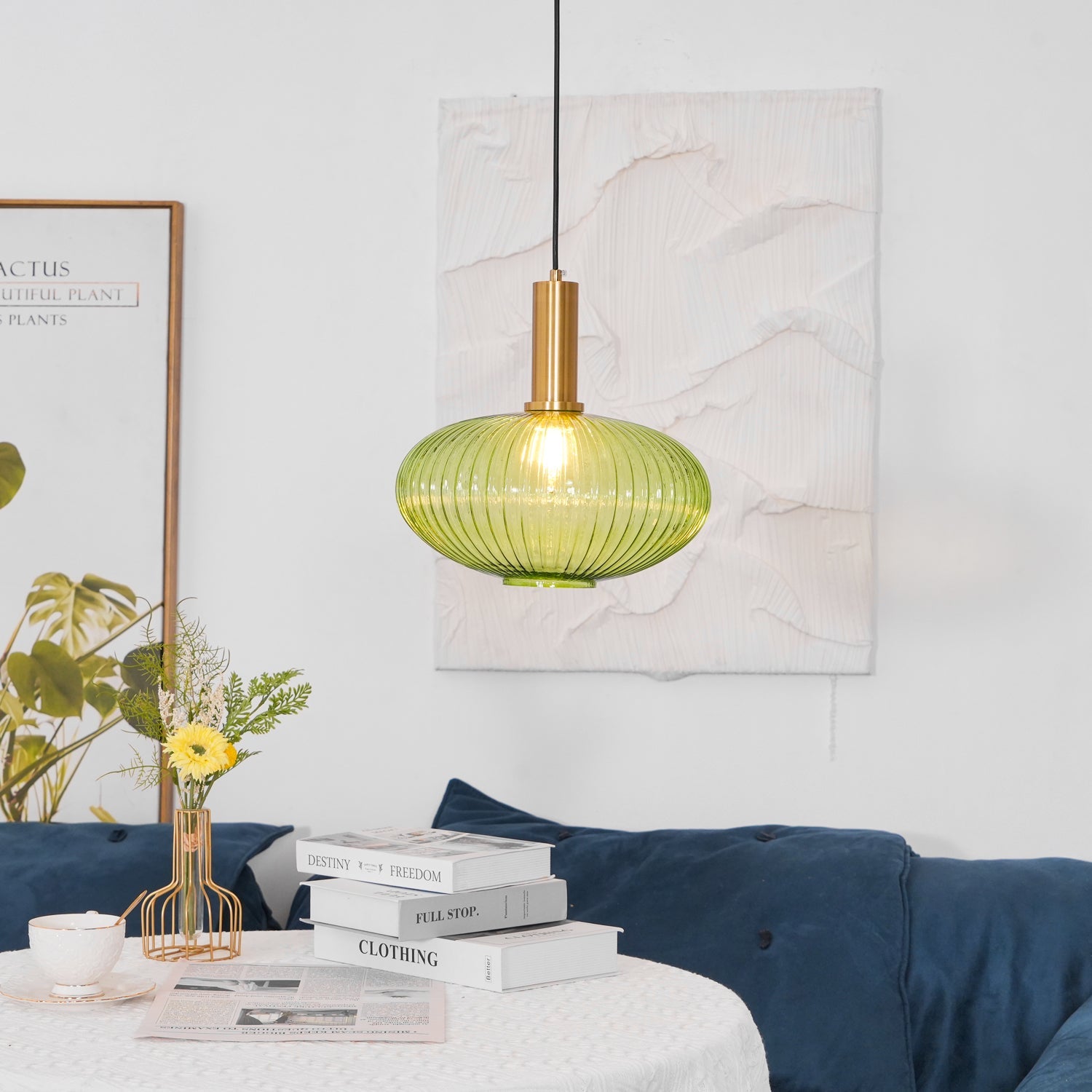 Lampa wisząca ryflowana Elma
