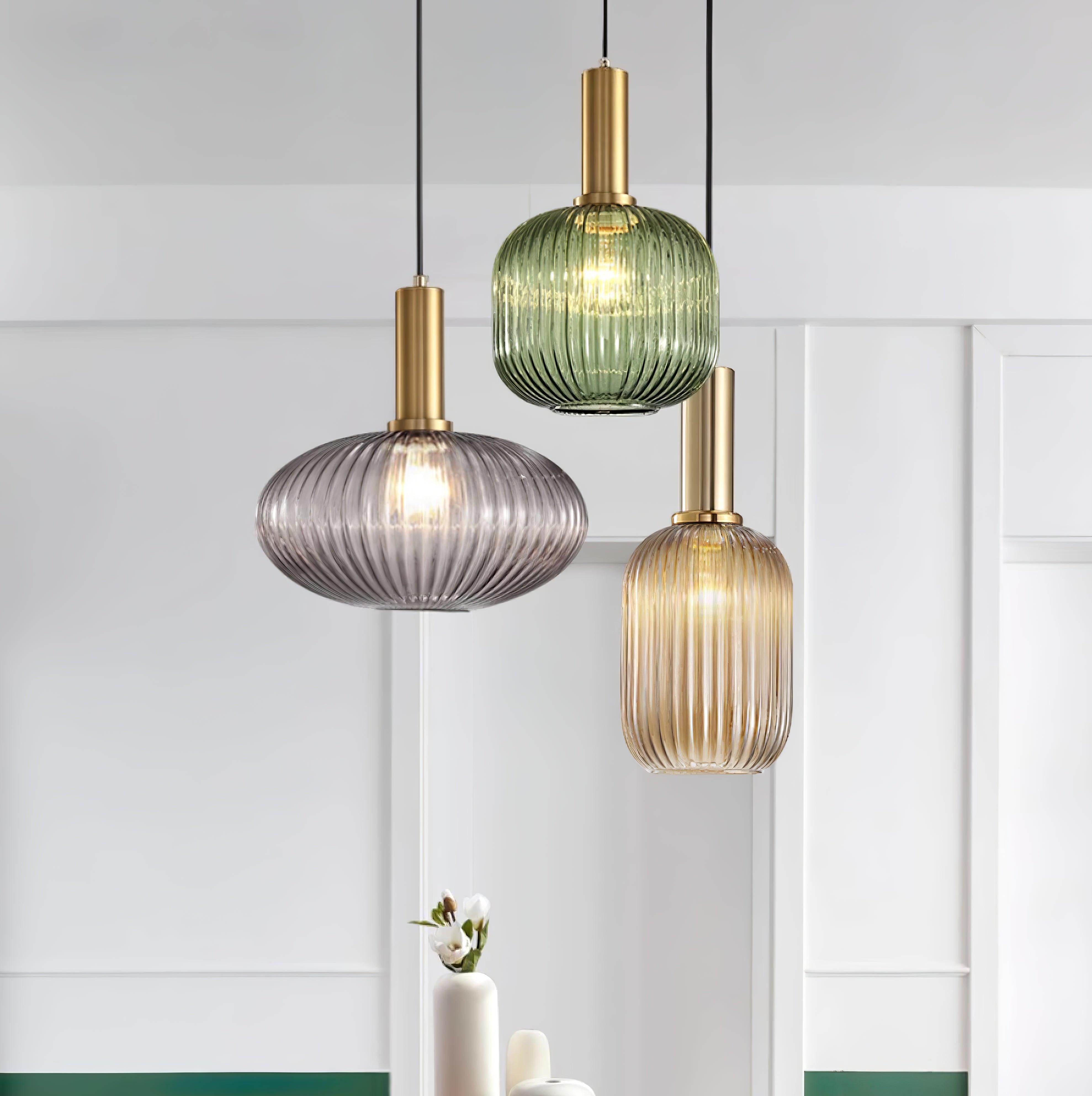 Lampa wisząca ryflowana Elma