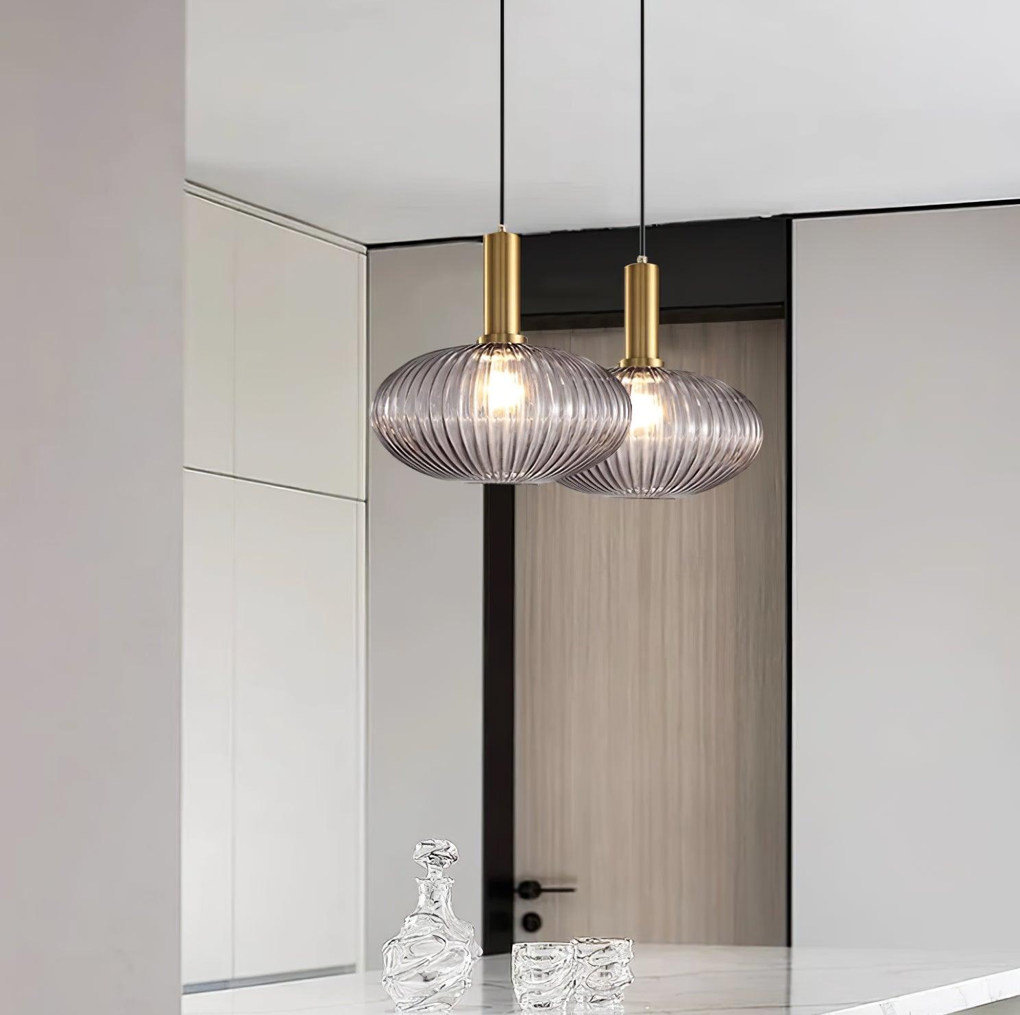 Lampa wisząca ryflowana Elma
