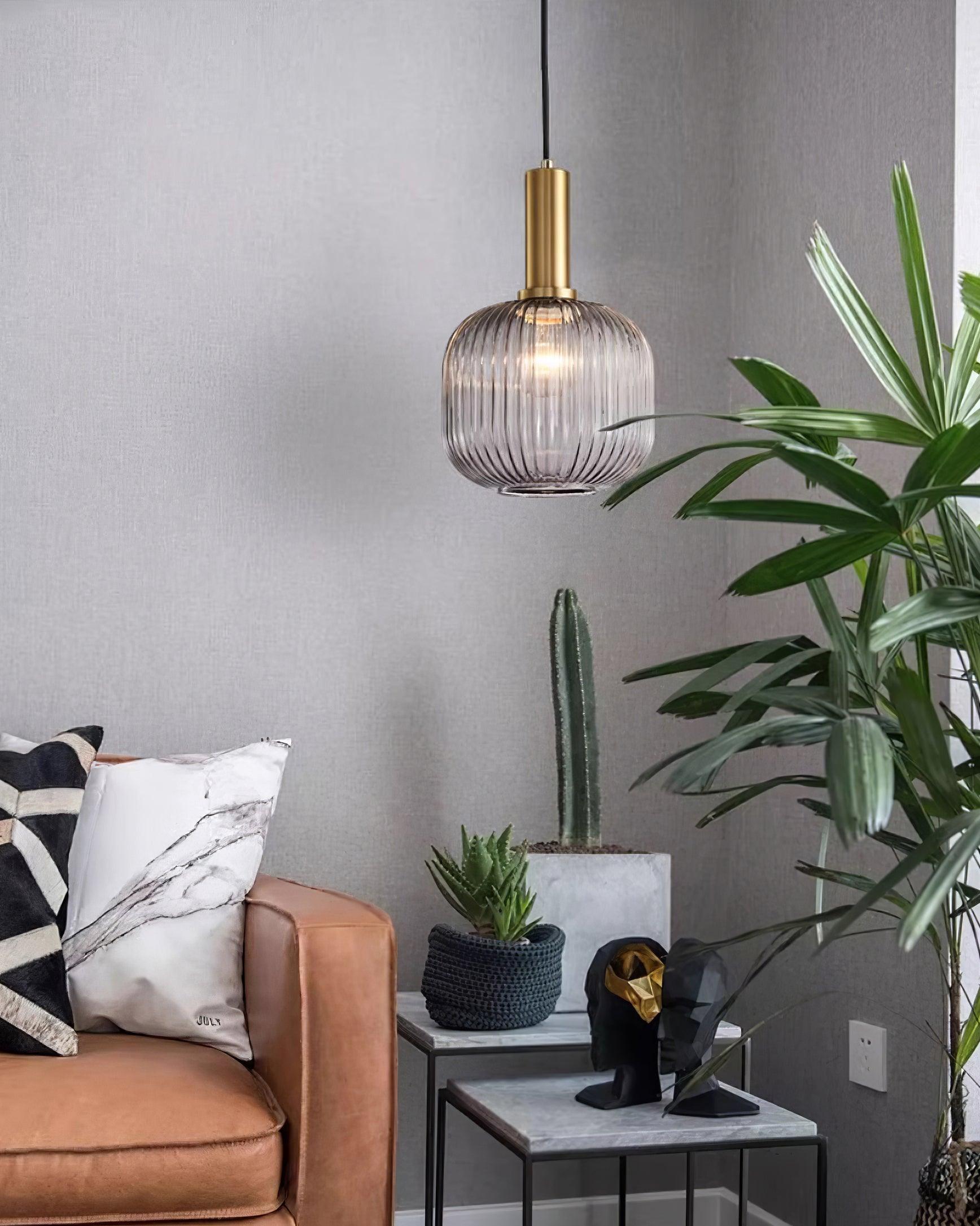 Lampa wisząca ryflowana Elma