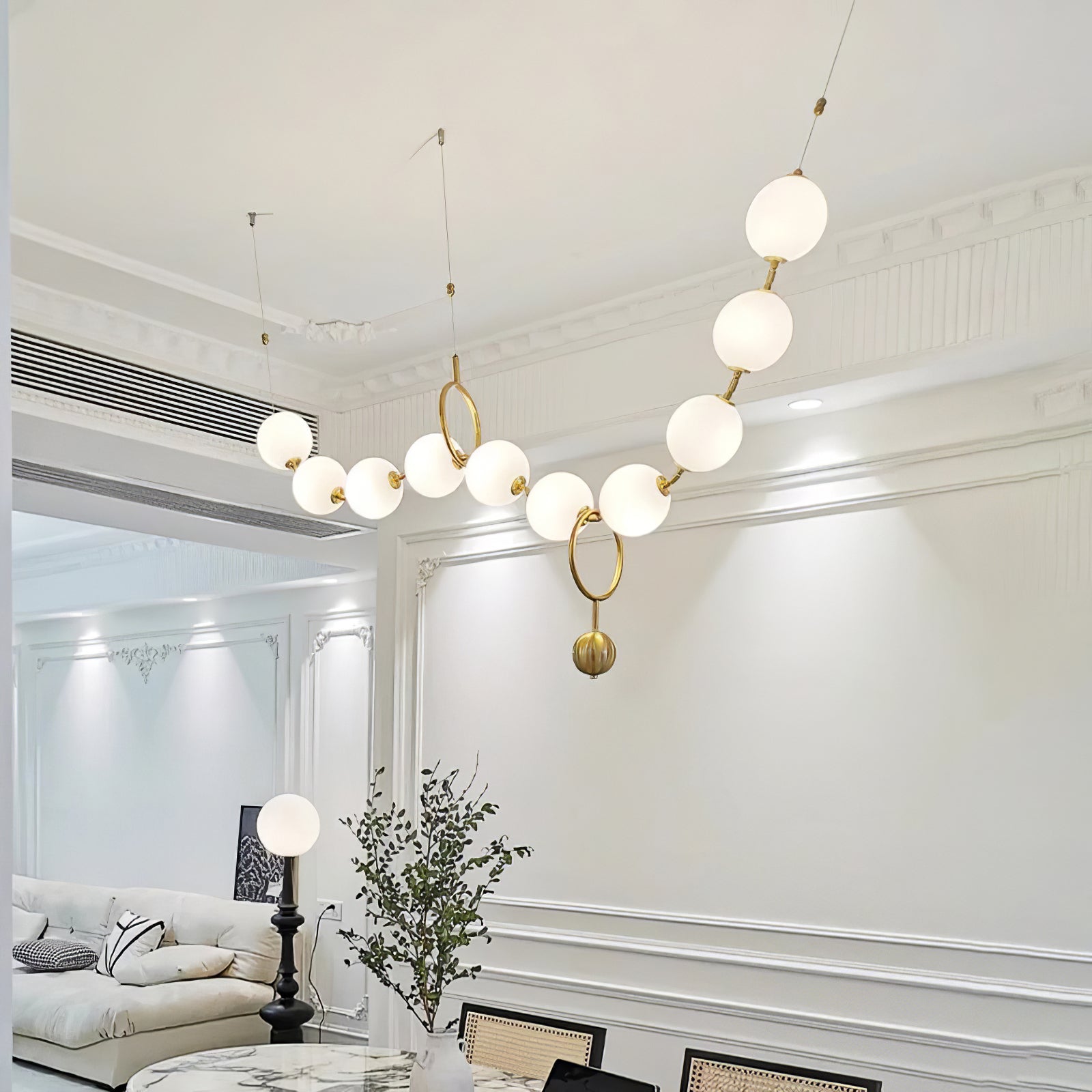 Lampa wisząca kulista Stanaldan