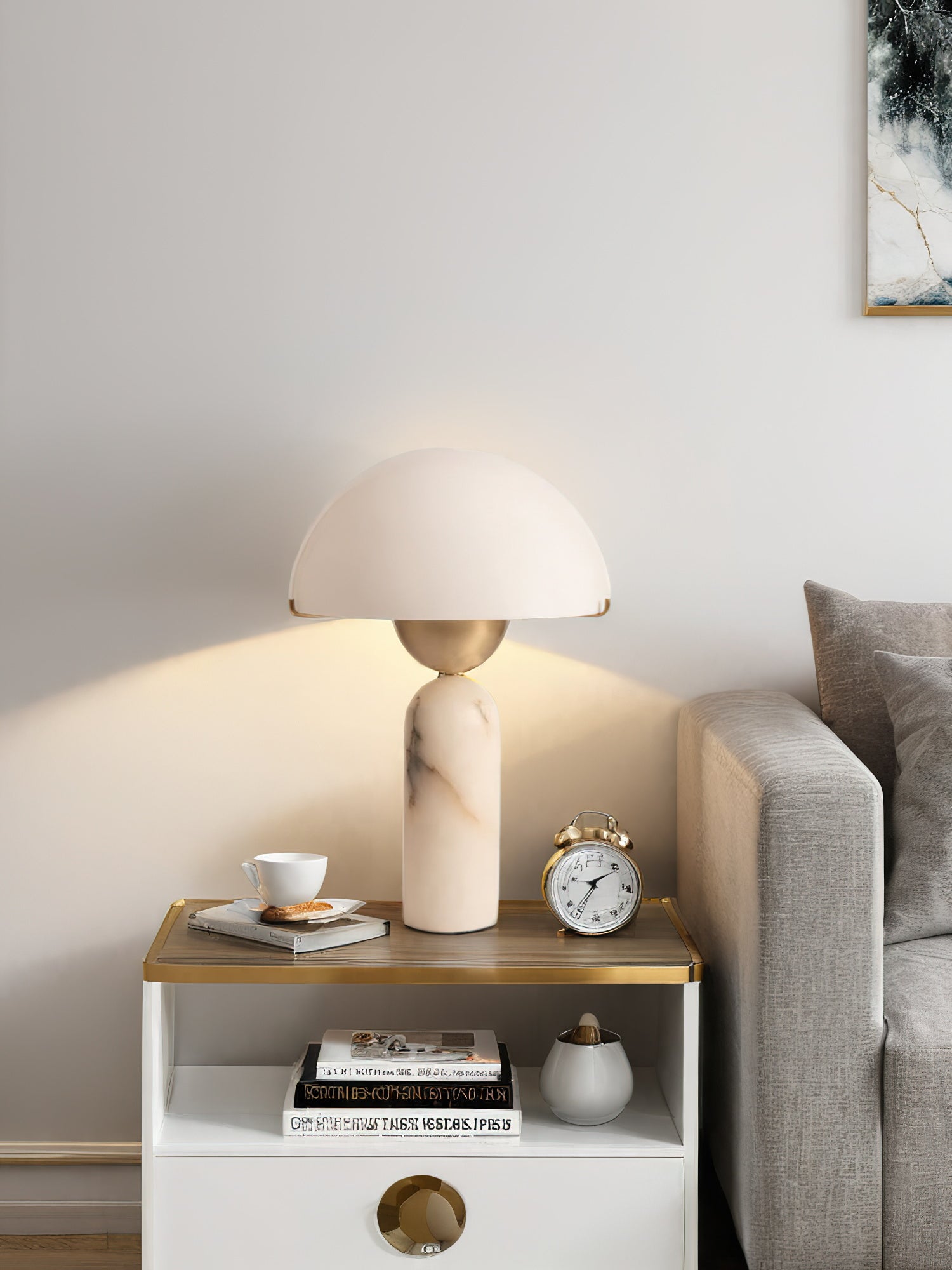 Lampa stołowa kulista Wenev