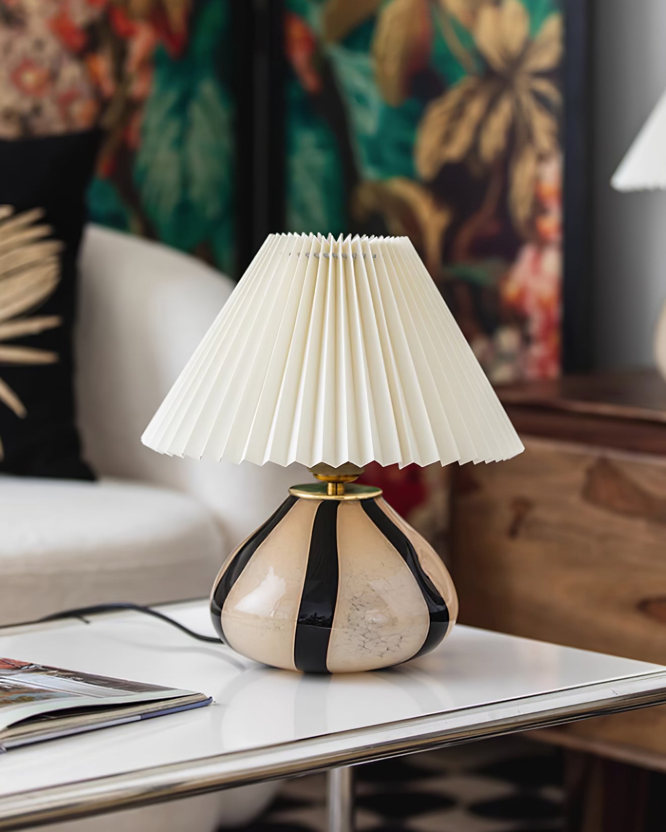 Lampa stołowa plisowana Corelev