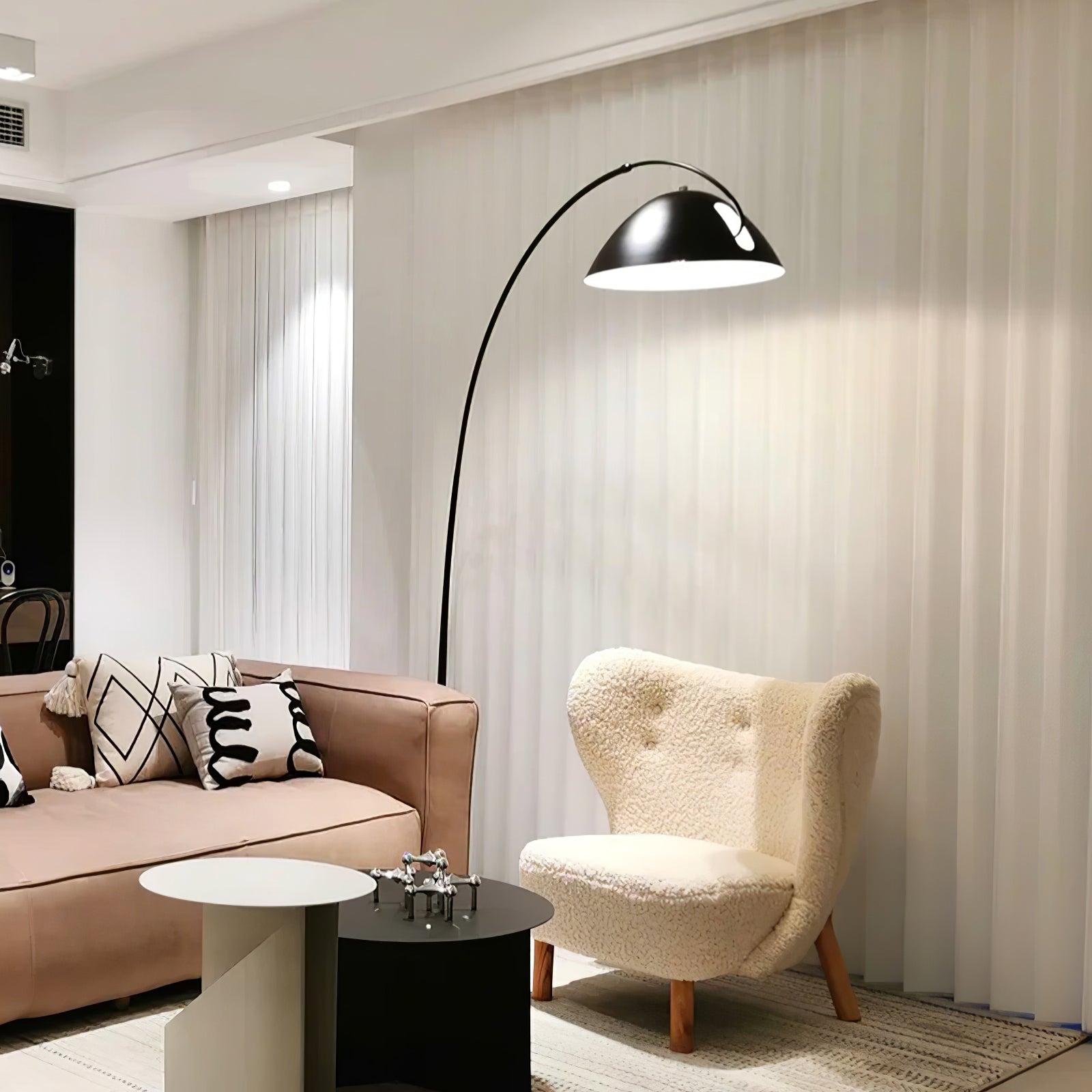 Lampa podłogowa łukowa Stanak