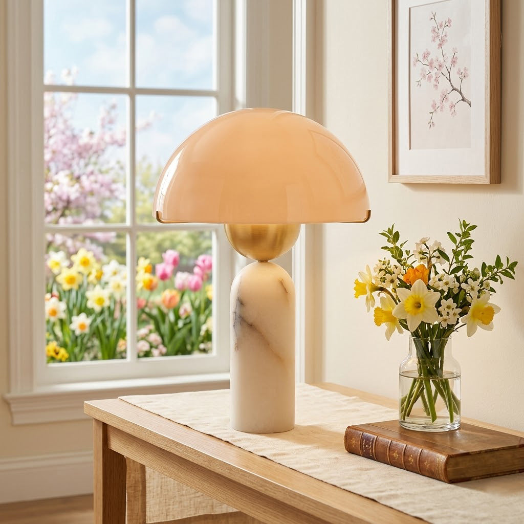 Lampa stołowa kulista Wenev