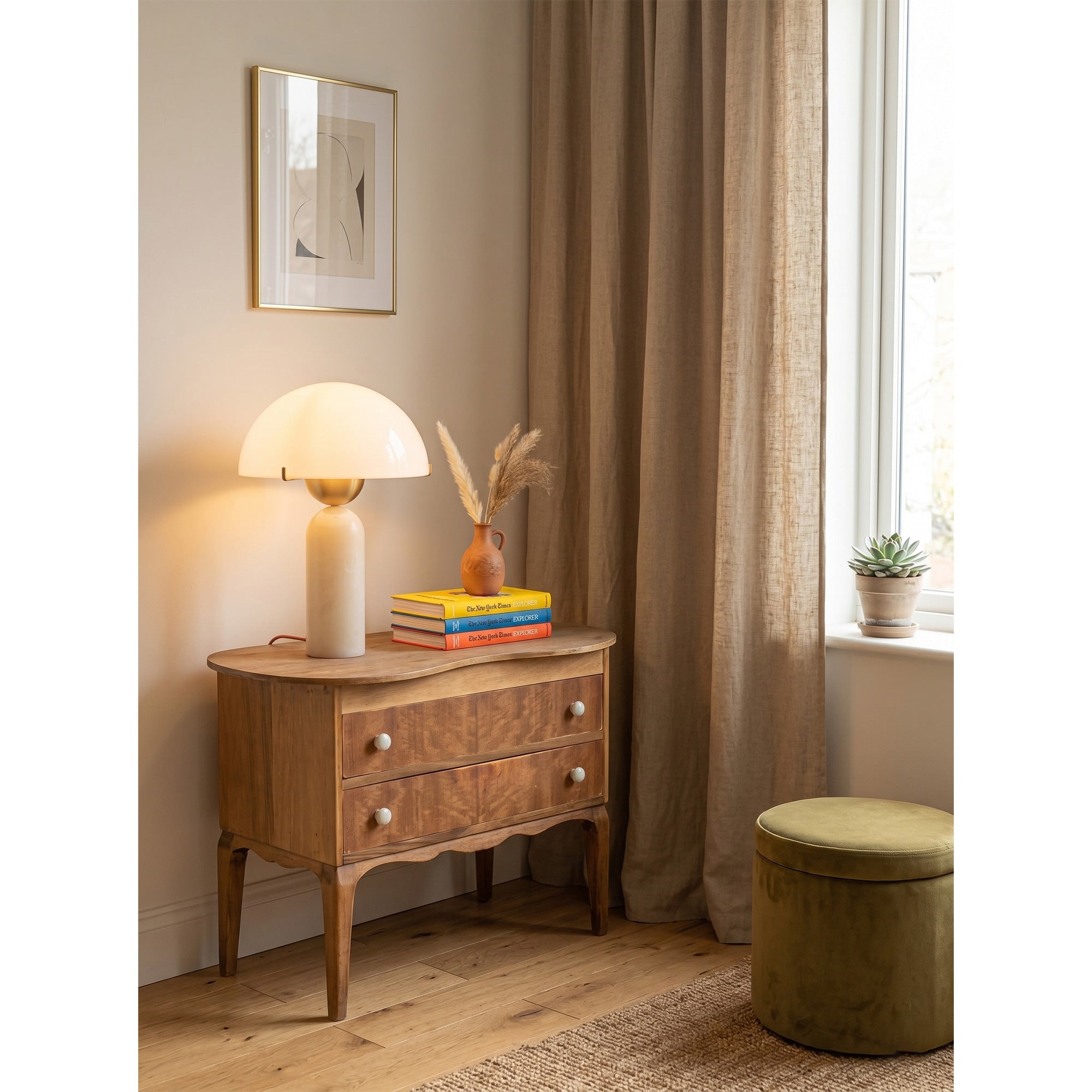 Lampa stołowa kulista Wenev