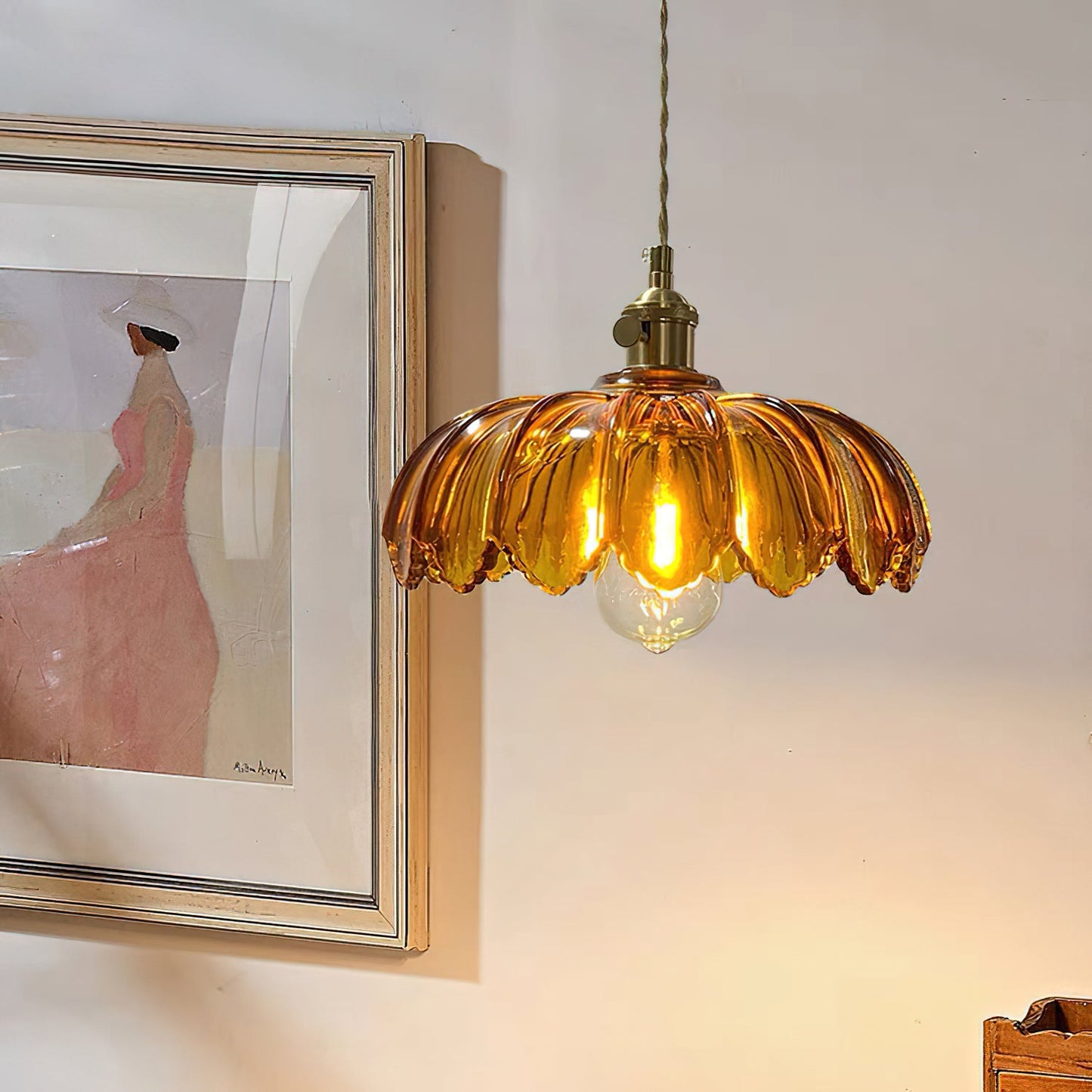 Lampa wisząca retro Branka